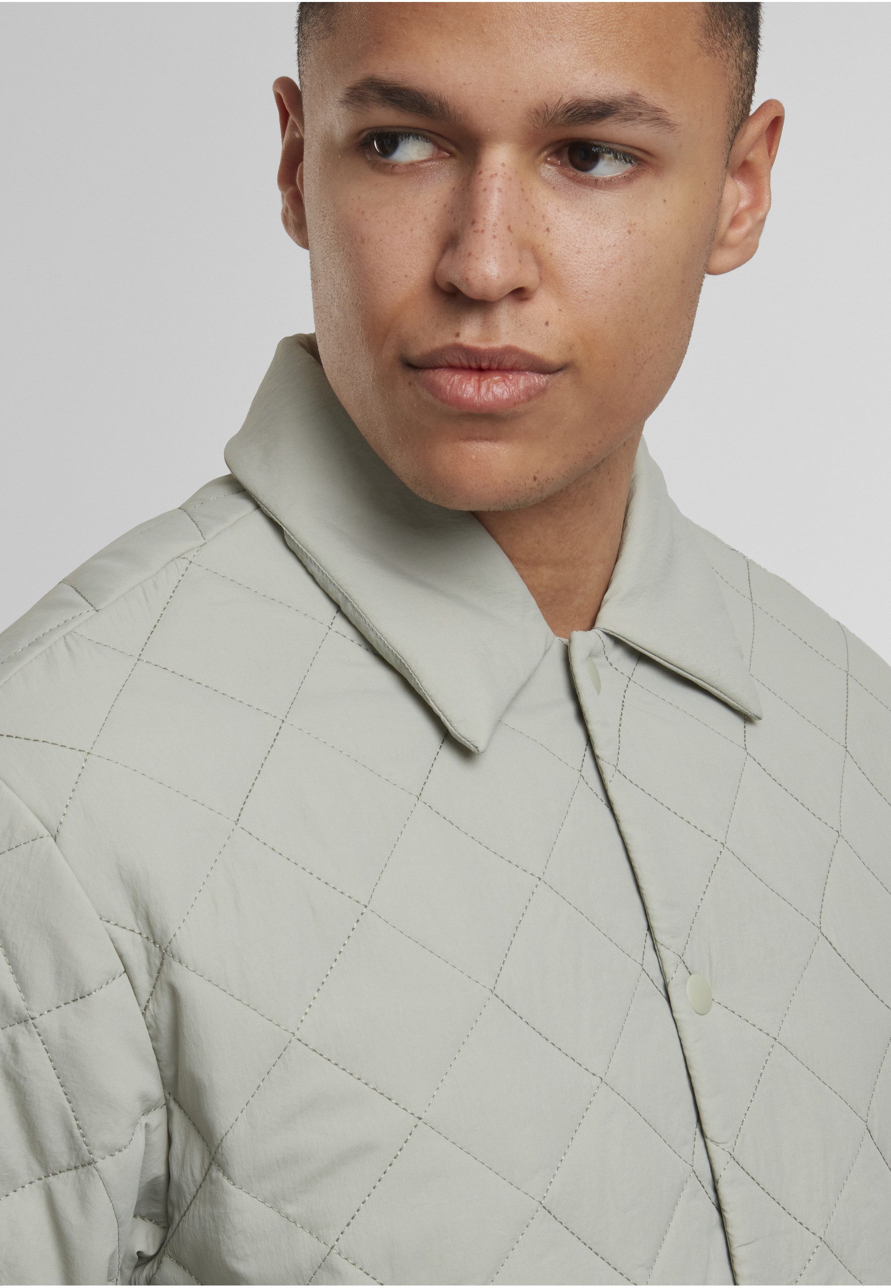 URBAN CLASSICS Allwetterjacke Urban Classics Quilted Overshirt (1-St)