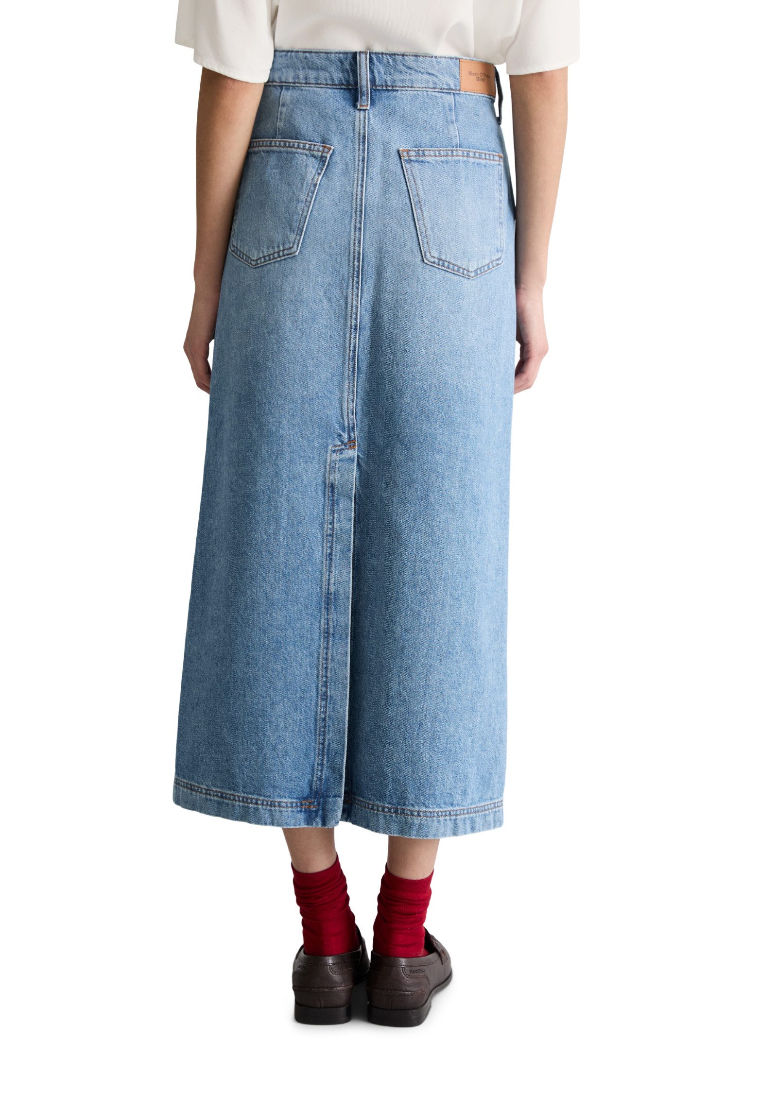 Marc O'Polo DENIM Jeansrock regular fit mit Ananasblattfasern günstig online kaufen