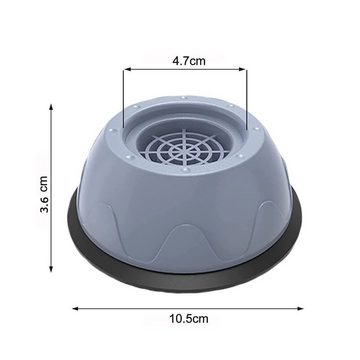 Henreal Vibrationsdämpfer Waschmaschine Füße Pad Fußpolster 4 Stück Universal Anti Vibration