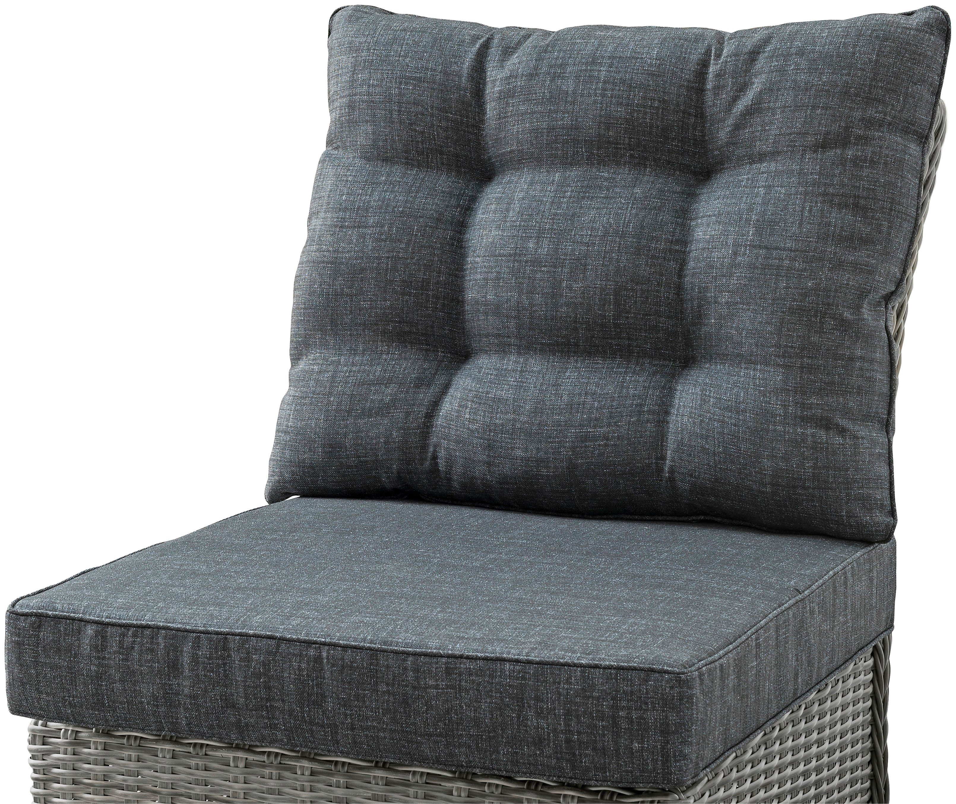Destiny Loungesessel PALMA, Aluminium, Polyrattan, inkl. Auflagen