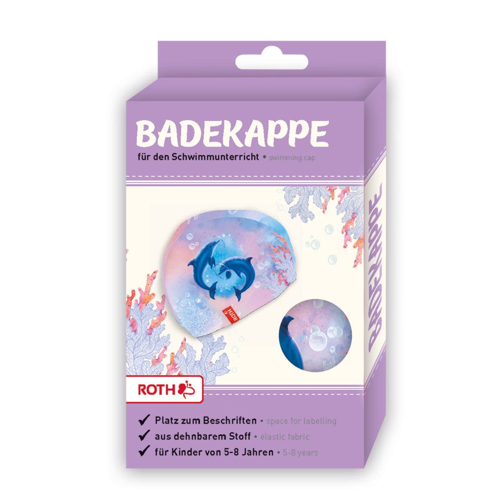 Roth Badekappe Roth Kinder-Badekappe Delfine 21x19cm