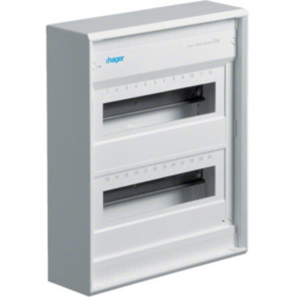 Hager Verteilerbox Hager VA24CN Verteilerschrank Aufputz Anzahl Teilungen = 24 Anzahl Re
