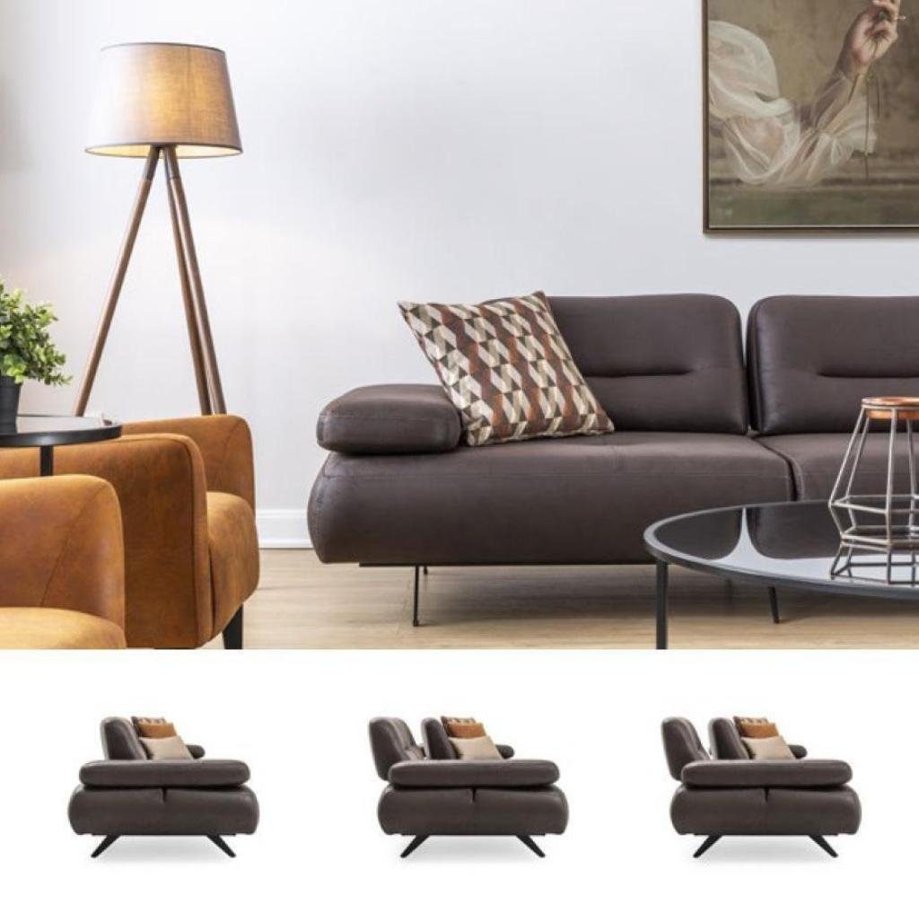 JVmoebel Wohnzimmer-Set Sofagarnitur 4+2+1 Sitz Möbel Wohnlandschaft Couch Garnituren, (4-St) Polster