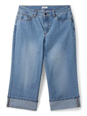 Sheego 3/4-Jeans Große Größen mit weiter Beinform im Dad-Stil