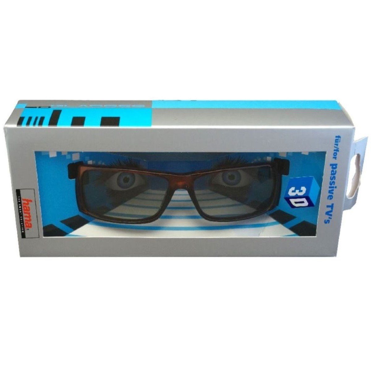 Passiv Beamer 3D-Brille Unisex Brille etc. Hama 3D Universell Braun, 3D-TV Kino Polarisation, Polfilterbrille für 3D-Technik Passiv