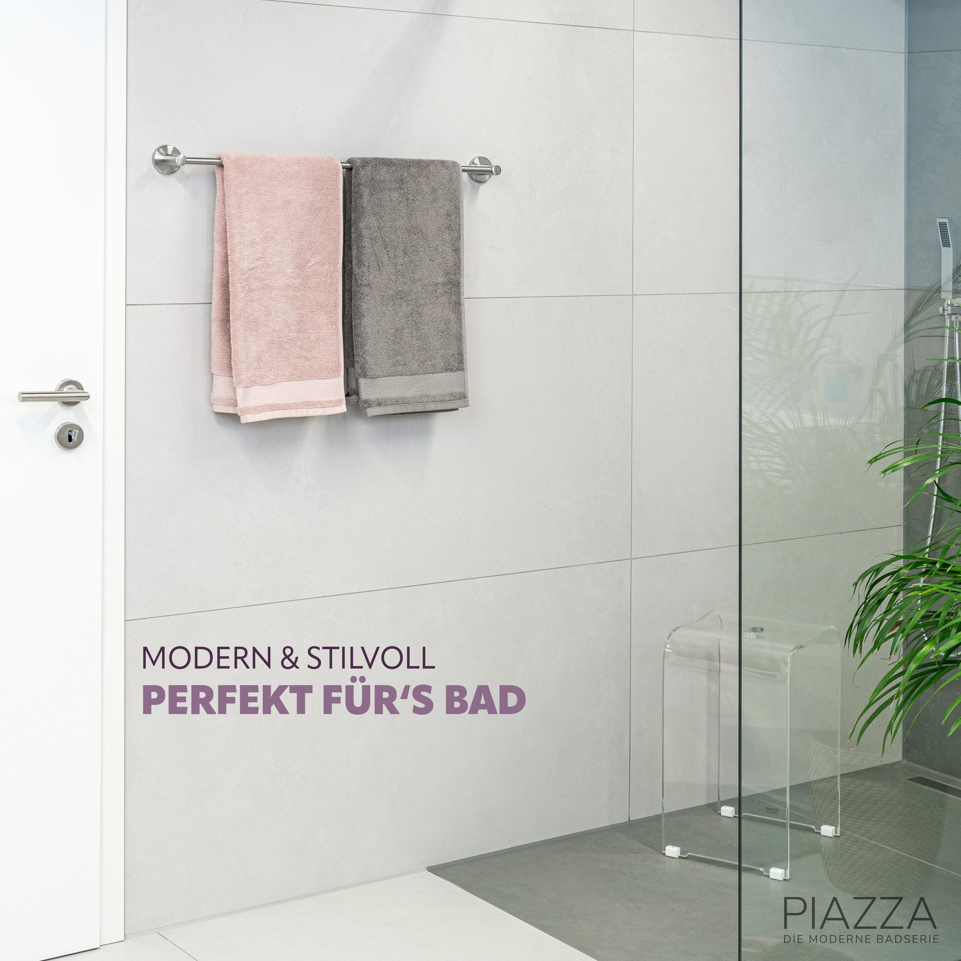 bremermann Handtuchstange Bad-Serie PIAZZA - extra lang, aus Edelstahl matt günstig online kaufen