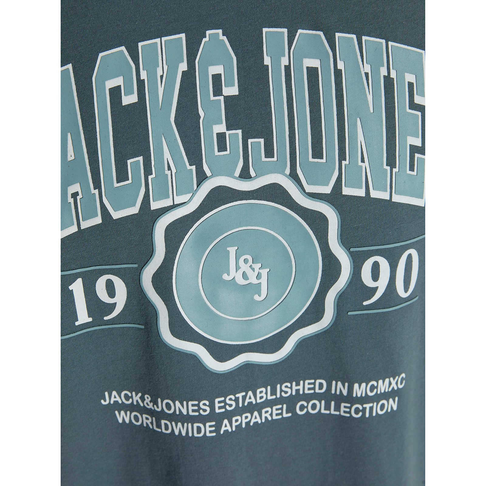 Jack & Jones Rundhalsshirt Jack&Jones Übergrößen T-Shirt blaugrau JJMAKO Lo günstig online kaufen