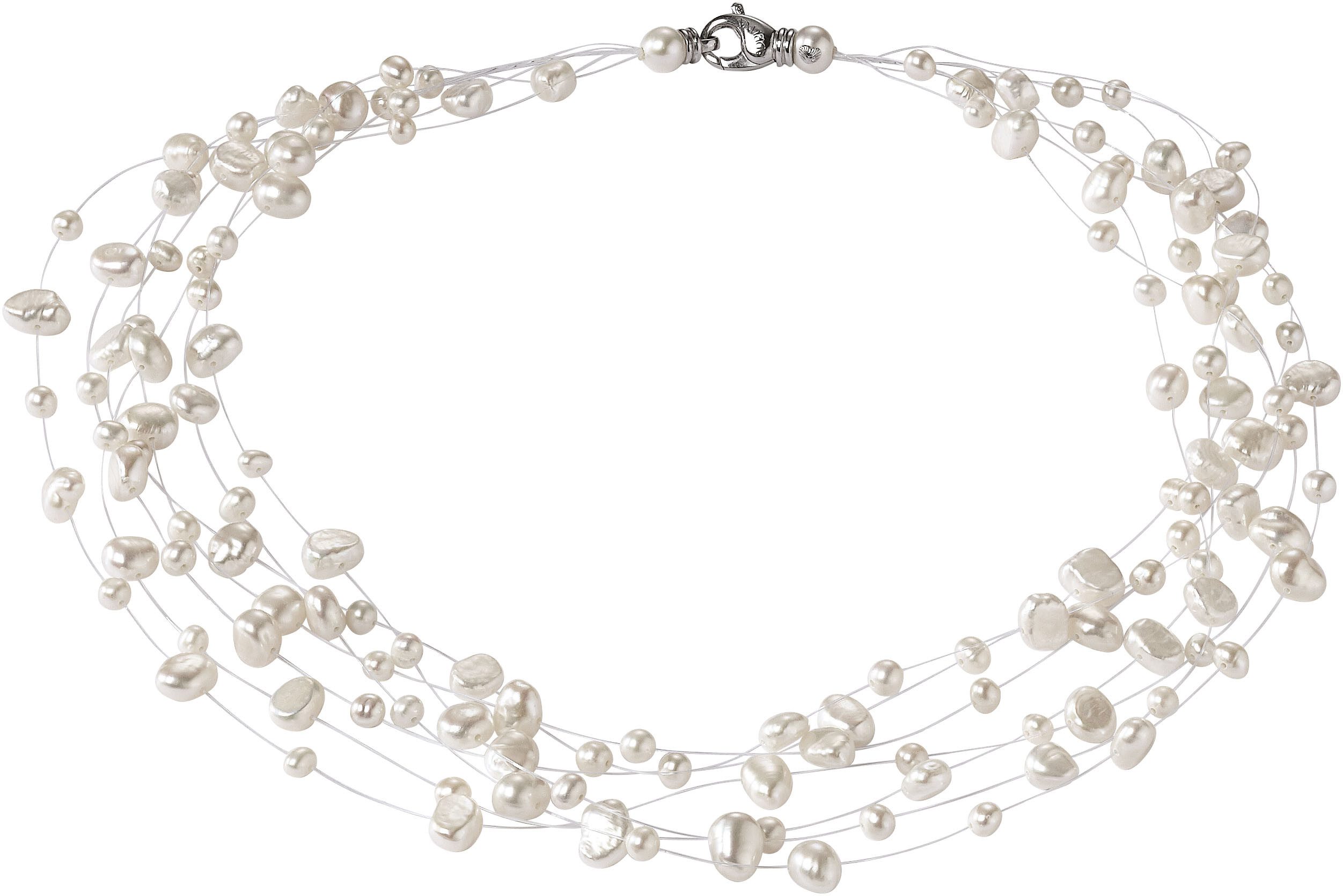 Perlenkette Schmuck Geschenk Silber 925 Halskette Viareggio, V5, V6