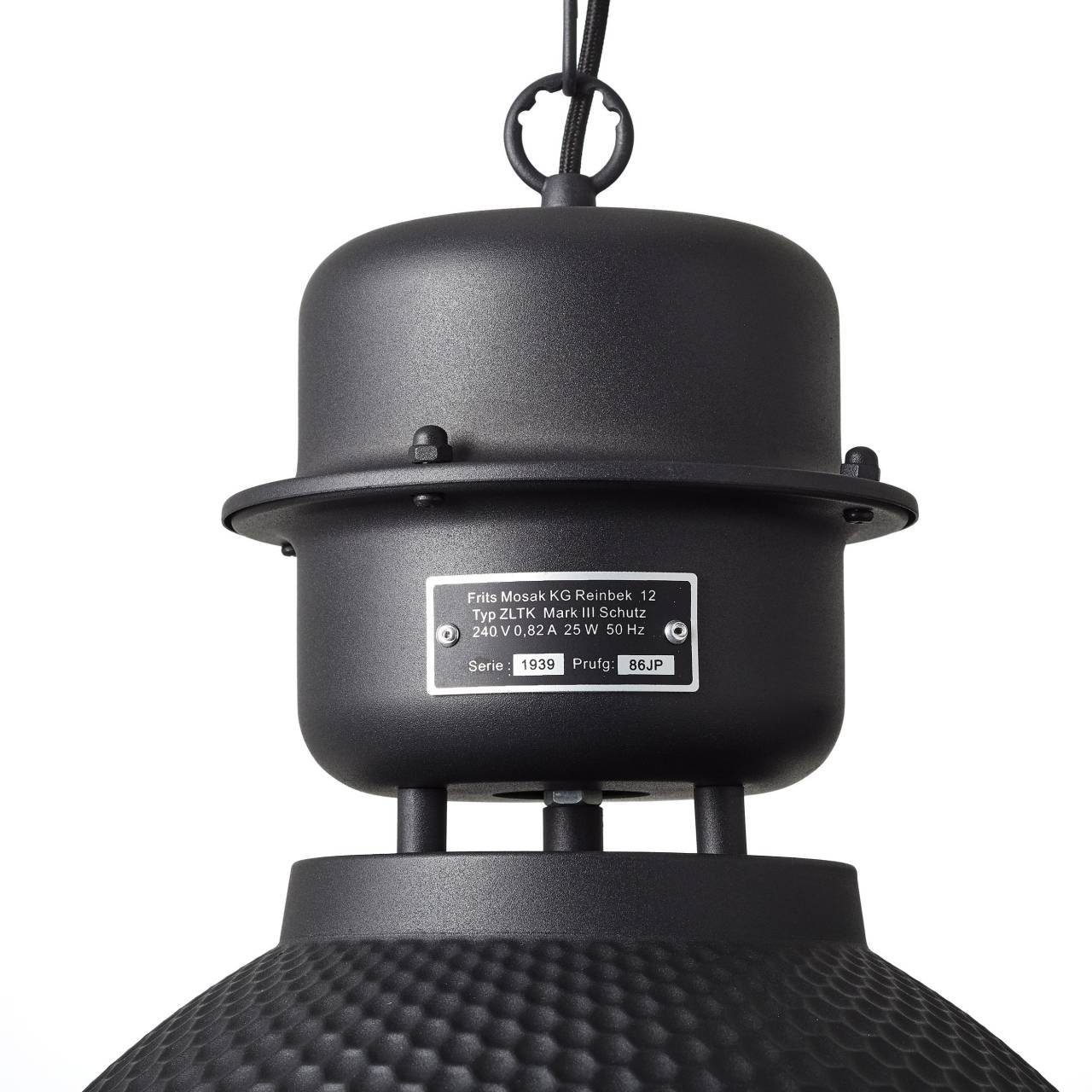 Brilliant Pendelleuchte 1x schwarz A60, Kiki E27, korund 60W, 48cm Pendelleuchte Lampe geeig Kiki