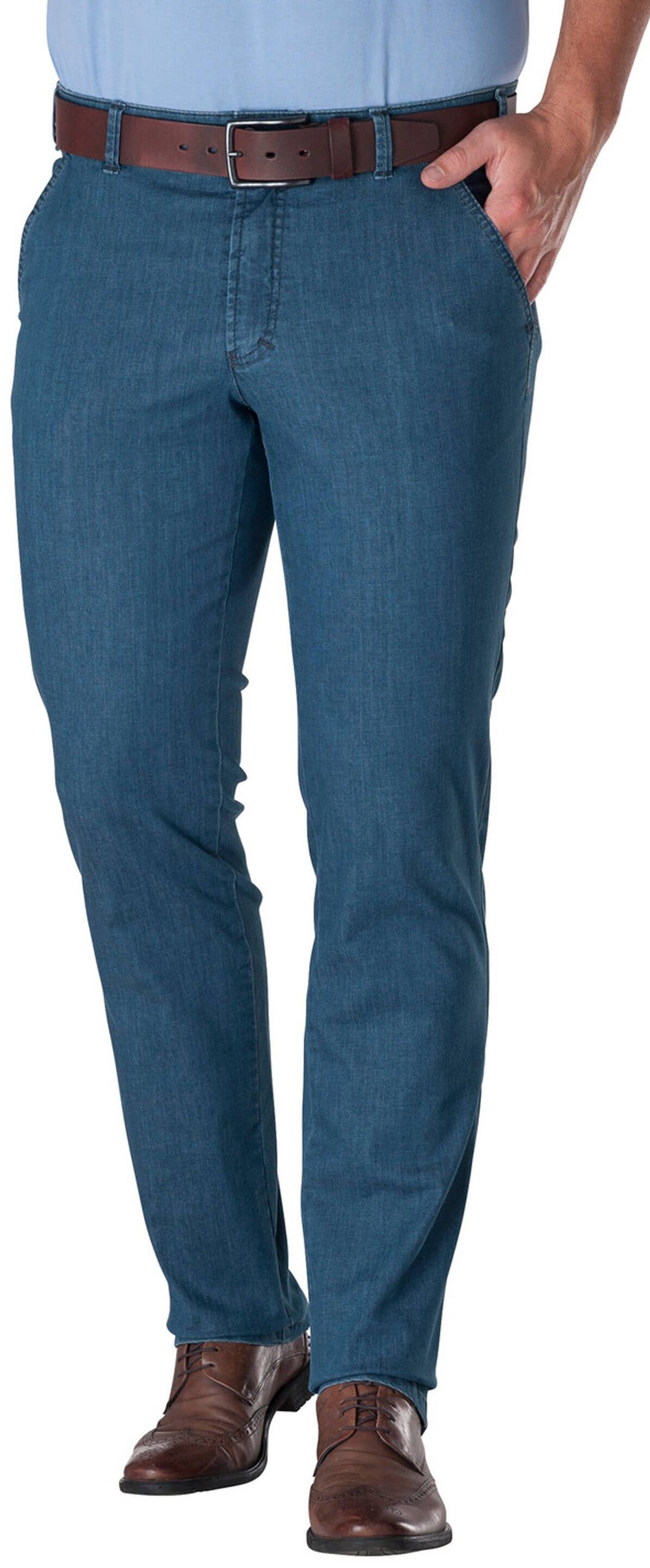 Club of Comfort Regular-fit-Jeans Coolmax jeansblau High Stretch