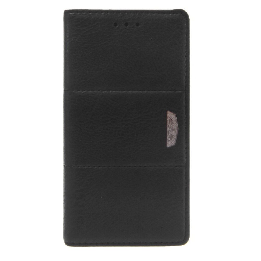 Royal Handytasche Book Case Handyhülle für Sony Xperia Z5 Compact Schwarz Schutz Tasche (Book Cover)