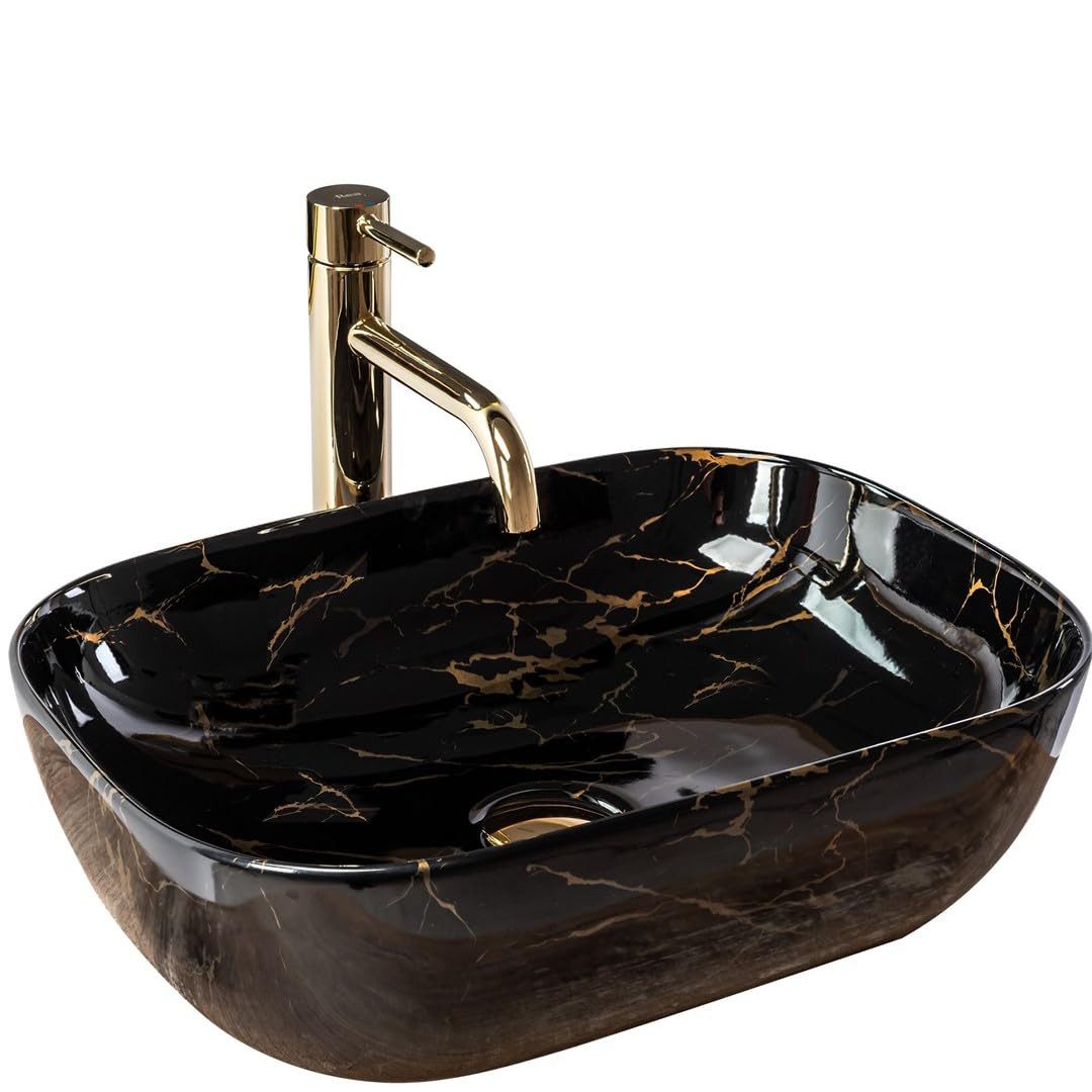 GTM Design Aufsatzwaschbecken BELINDA Modern Waschbeckenm günstig online kaufen
