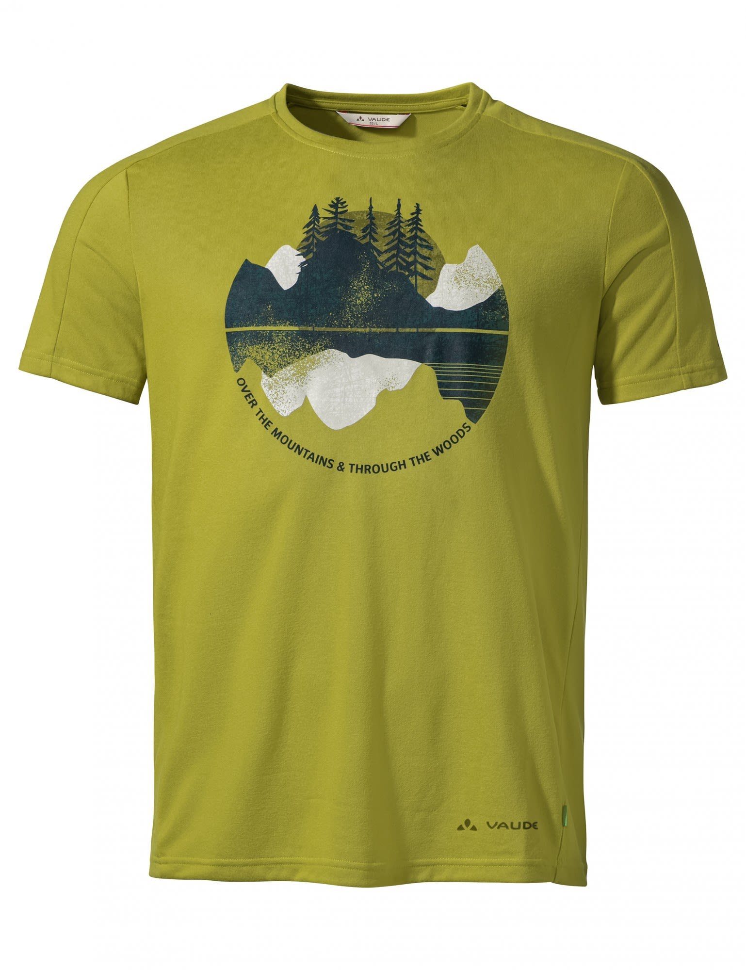 VAUDE T-Shirt Vaude Mens Gleann T-shirt Herren Kurzarm-Shirt Wild Lime Uni