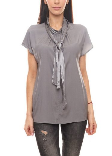 Laurèl Seidenbluse »Laurél Seiden-Bluse edle Damen Kurzarm-Bluse im