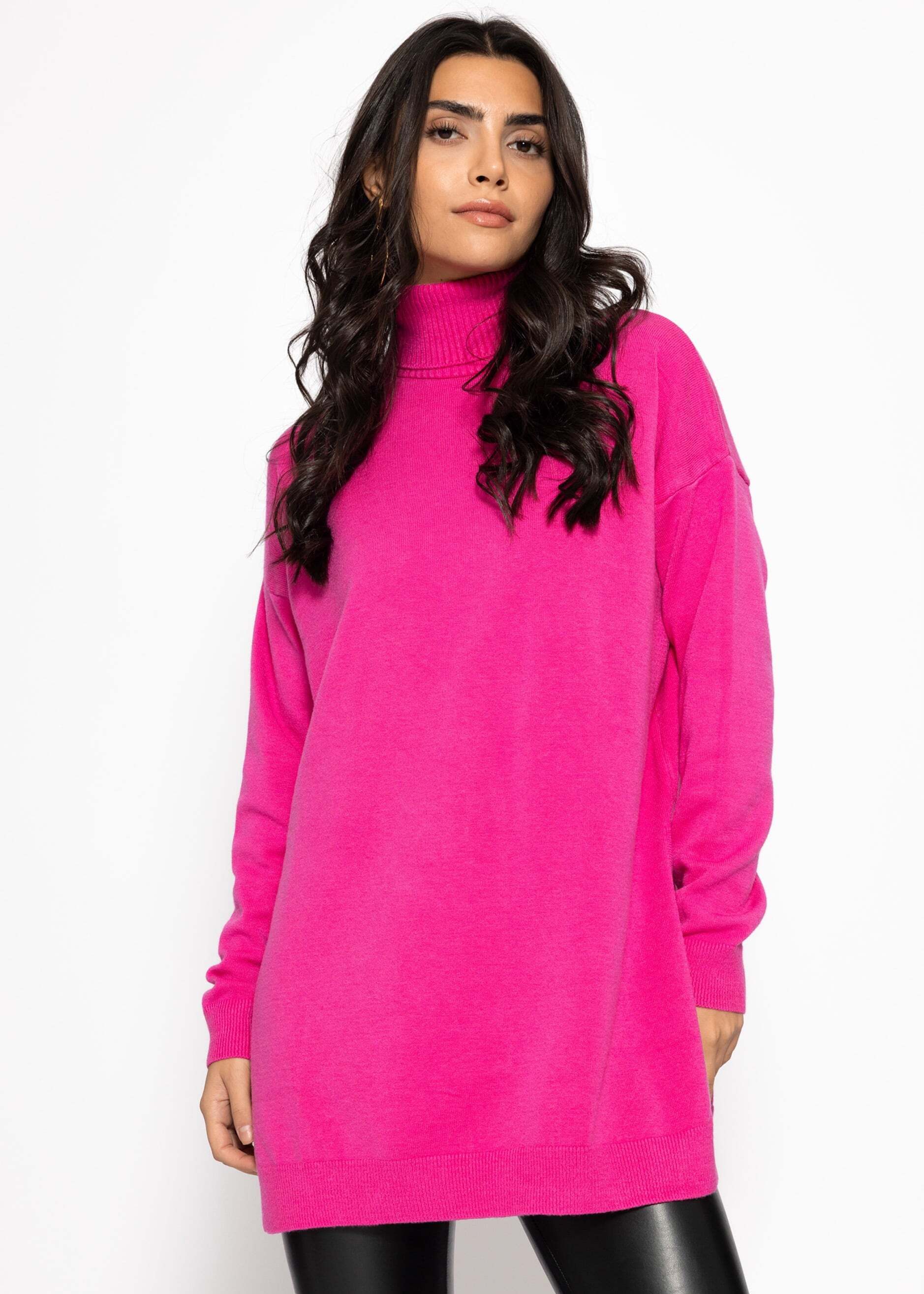 SASSYCLASSY Rollkragenpullover Oversize Rollkragenpullover für Damen Modern günstig online kaufen