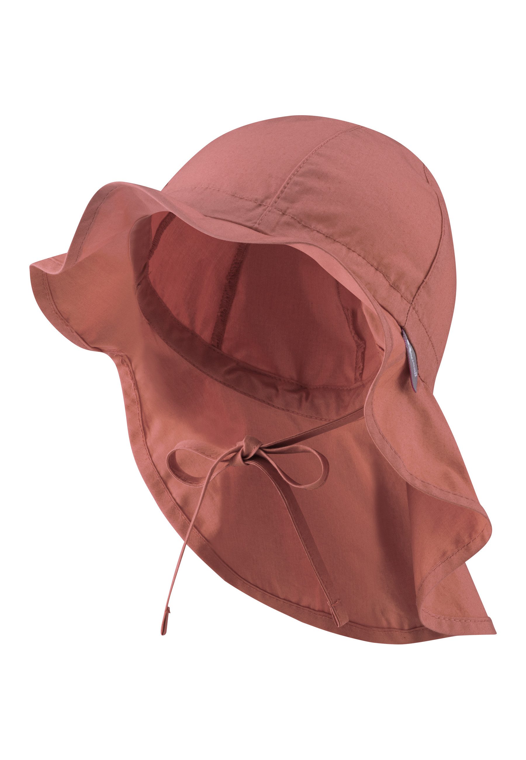 Sterntaler® Schirmmütze UV-Schutz 50+ Sonnenhut einfarbig (1-St) Mütze mit Nackenschutz und Größenregulierungsband