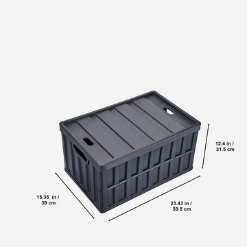 EBUY Klappbox Set mit 3 faltbaren Aufbewahrungsboxen mit Griffen