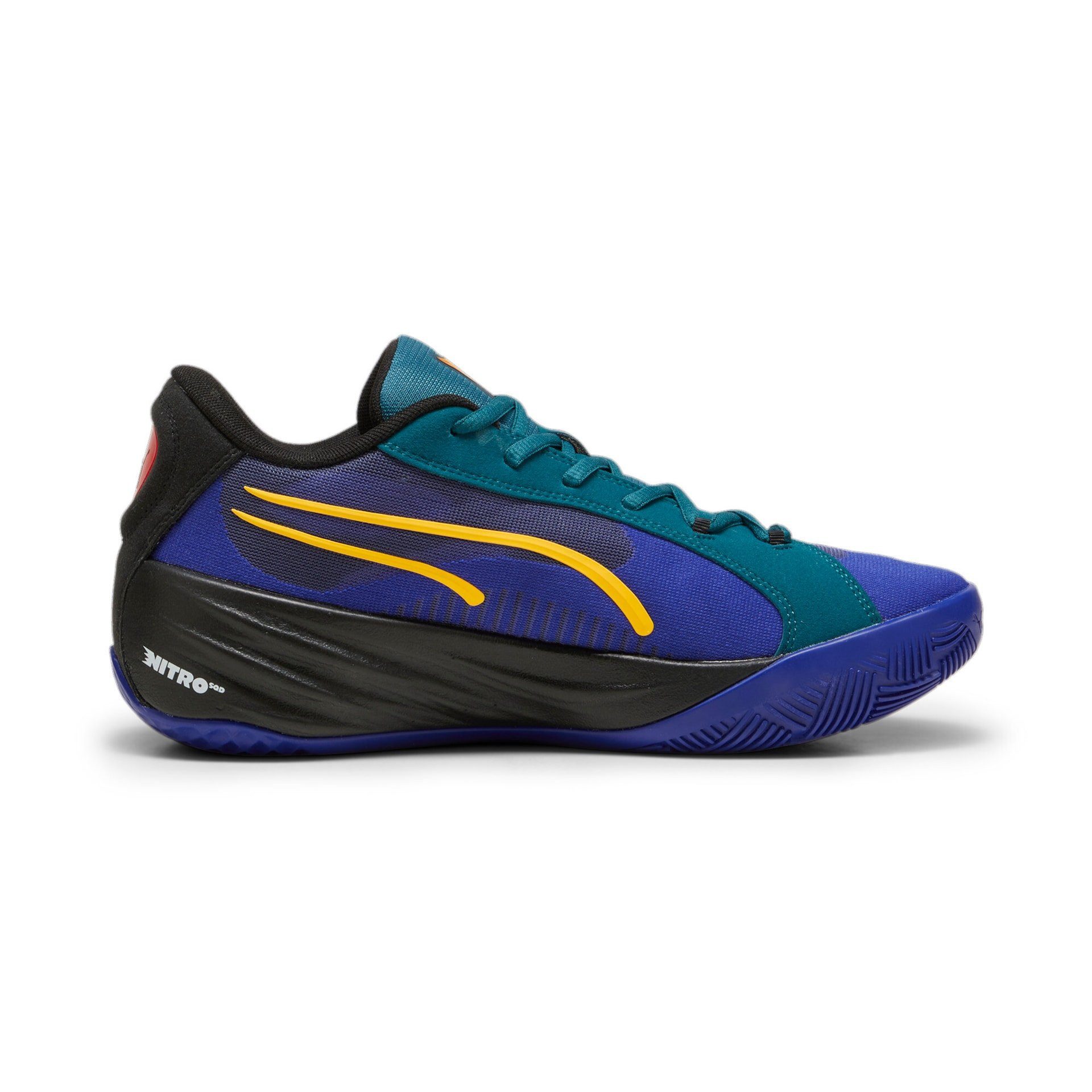 PUMA Hallen-Indoorschuhe All-Pro Nitro Crowd Craze blau/bunt Herren Badmintonschuh