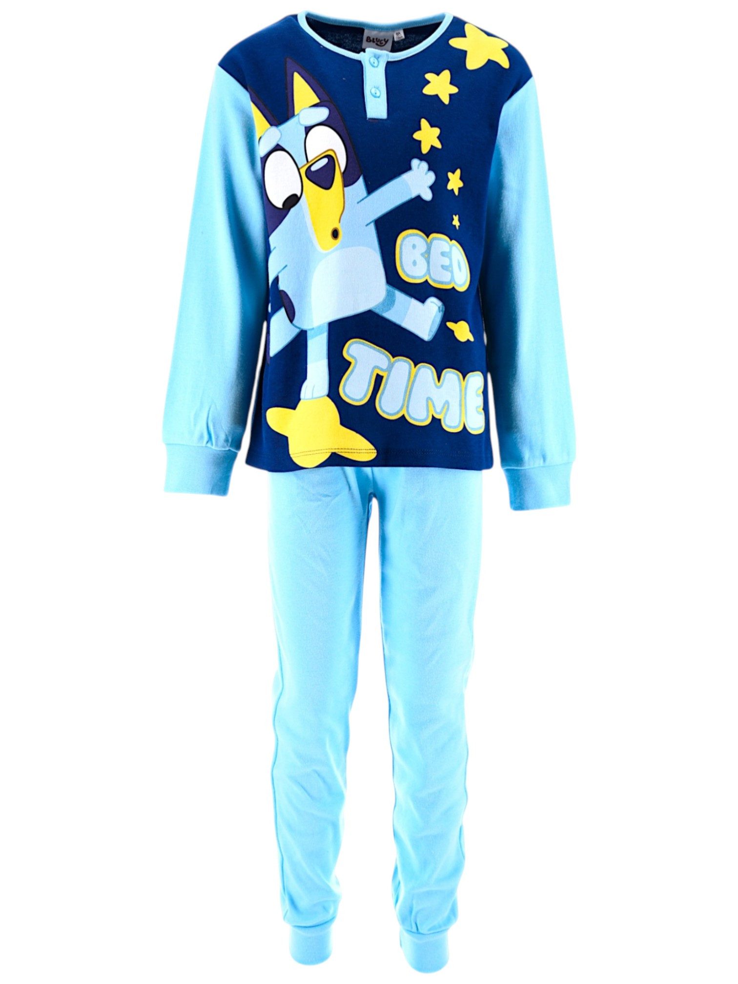 Bluey Schlafanzug BED TIME (2 tlg) Jungen Pyjama langarm Gr. 98 - 116 cm