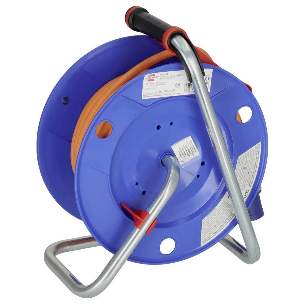 Brennenstuhl 1182470200 Camping-Kabeltrommel 25 m Orange CEE-Stecker 16 A 3polig Kabeltrommel