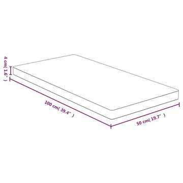 furnicato Tischplatte 50x100x4 cm Bambus (1 St)