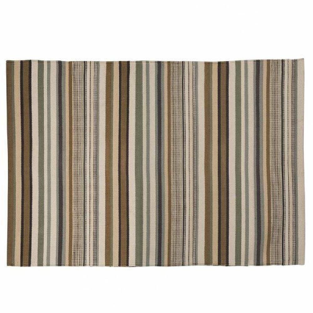 PAD Teppich Teppich Läufer Genda Streifen Beige (90x180cm)