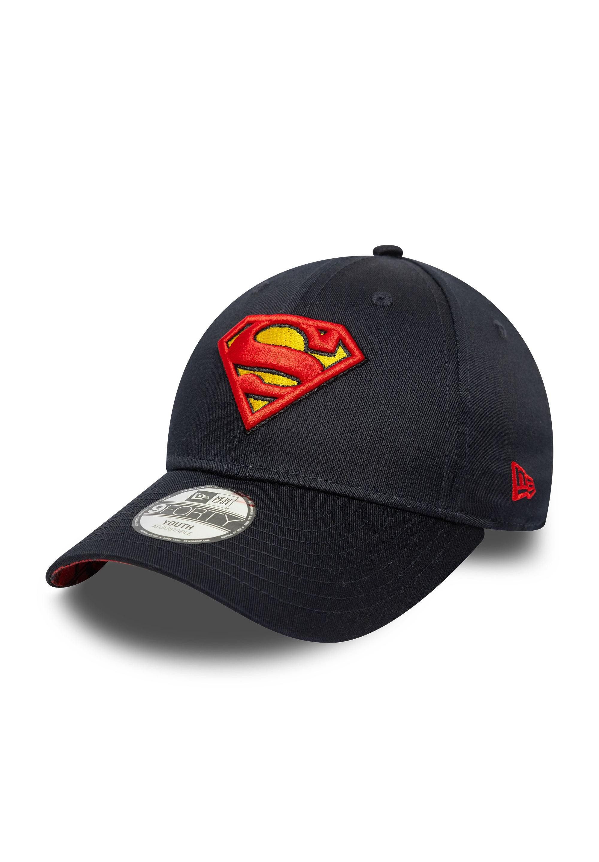 New Era Baseball Cap Superman Logo Kids 9Forty Youth Cap New Era Schwarz (1-St)