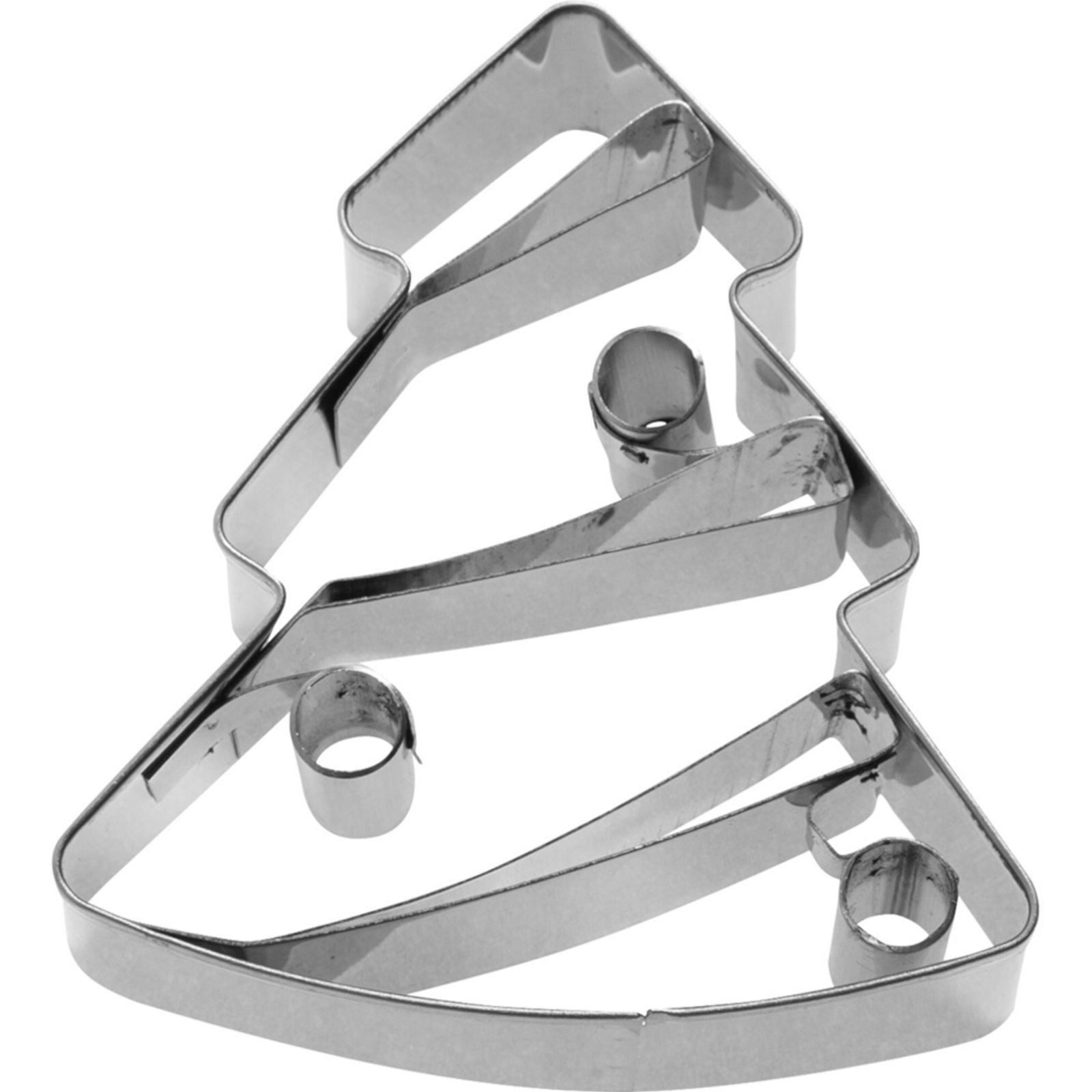 WESTMARK Ausstechform Ausstechform Tannenbaum 2D 7 cm Edelstahl Plätzchenform 6er Set, Edelstahl