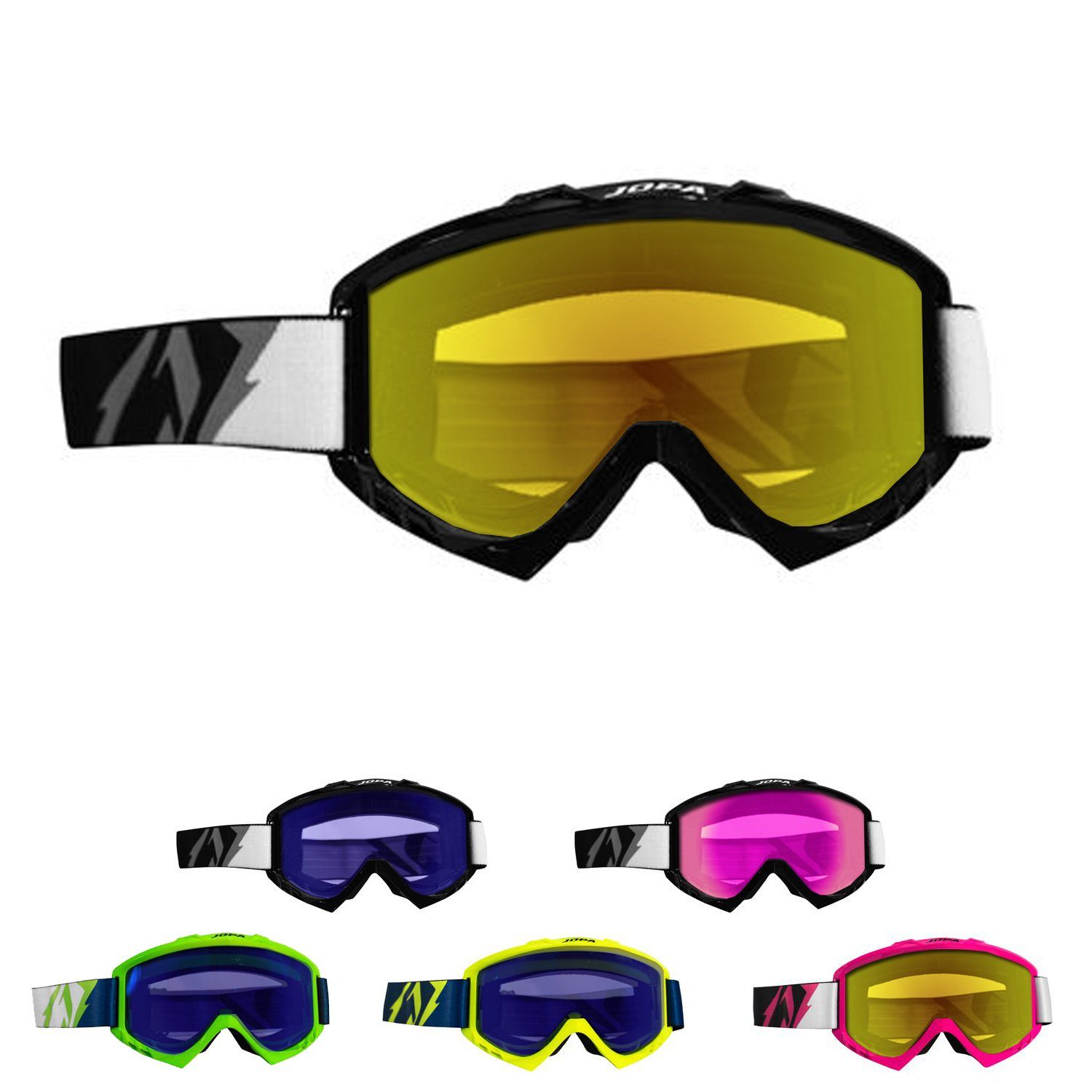 Jopa Motorradbrille Jopa MX-Goggle Farben Poison verschiedene