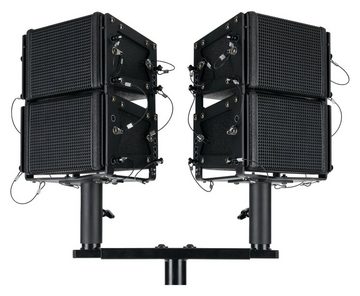 Pronomic V-Array Compact-Wide Aktives PA-System Set Party-Lautsprecher (Bluetooth 4.2 Empfänger, 640 W, Geeignet bis ca. 100 Zuhörer - Subwoofer mit 2x 8 zoll Lautsprecher)