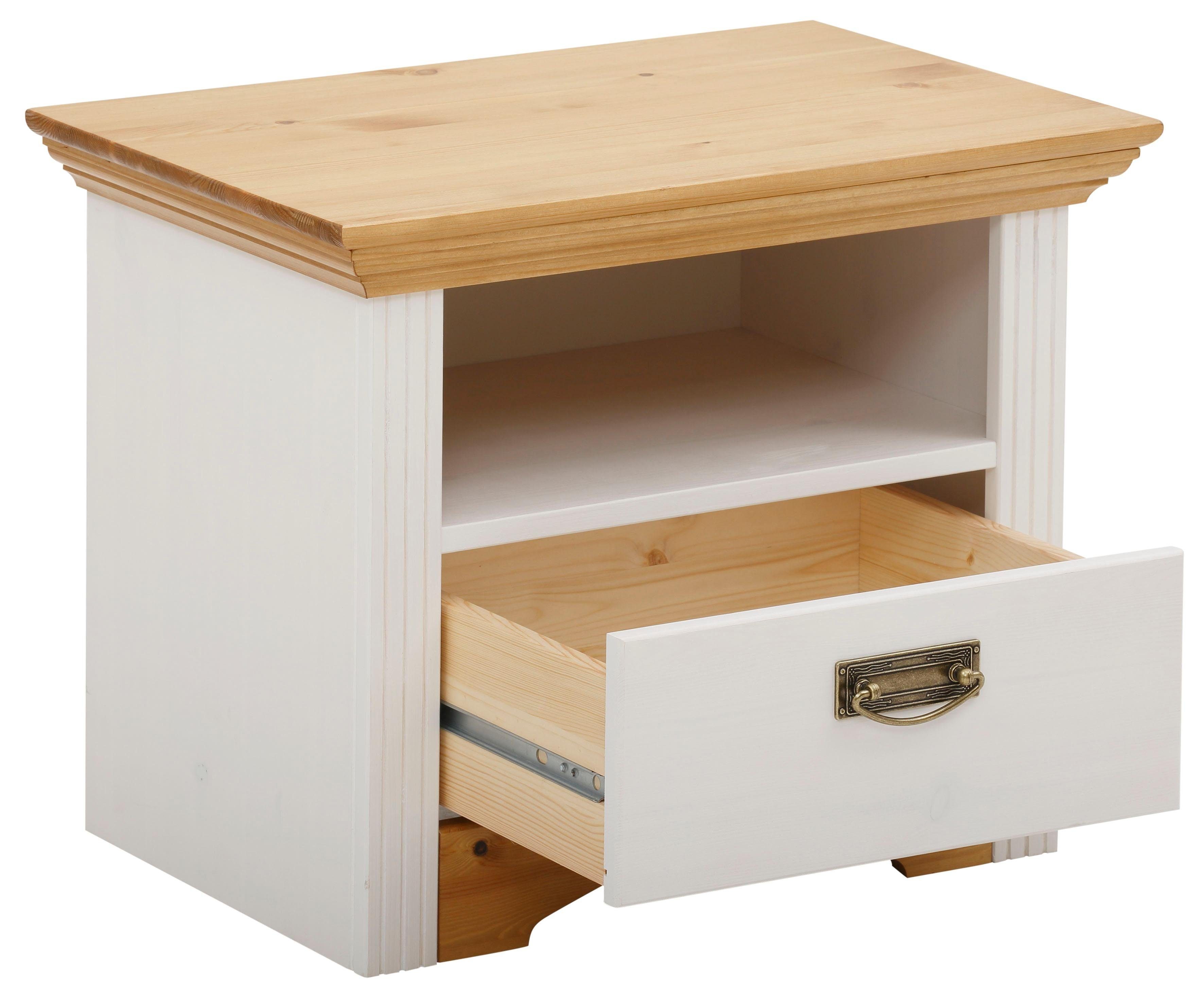 OTTO home Nachtkonsole Konrad, Nachtkommode, Nako, im Landhausstil, rustikal, aus massiver, FSC®-zertifizierter Kiefer – Bild 4 von 5