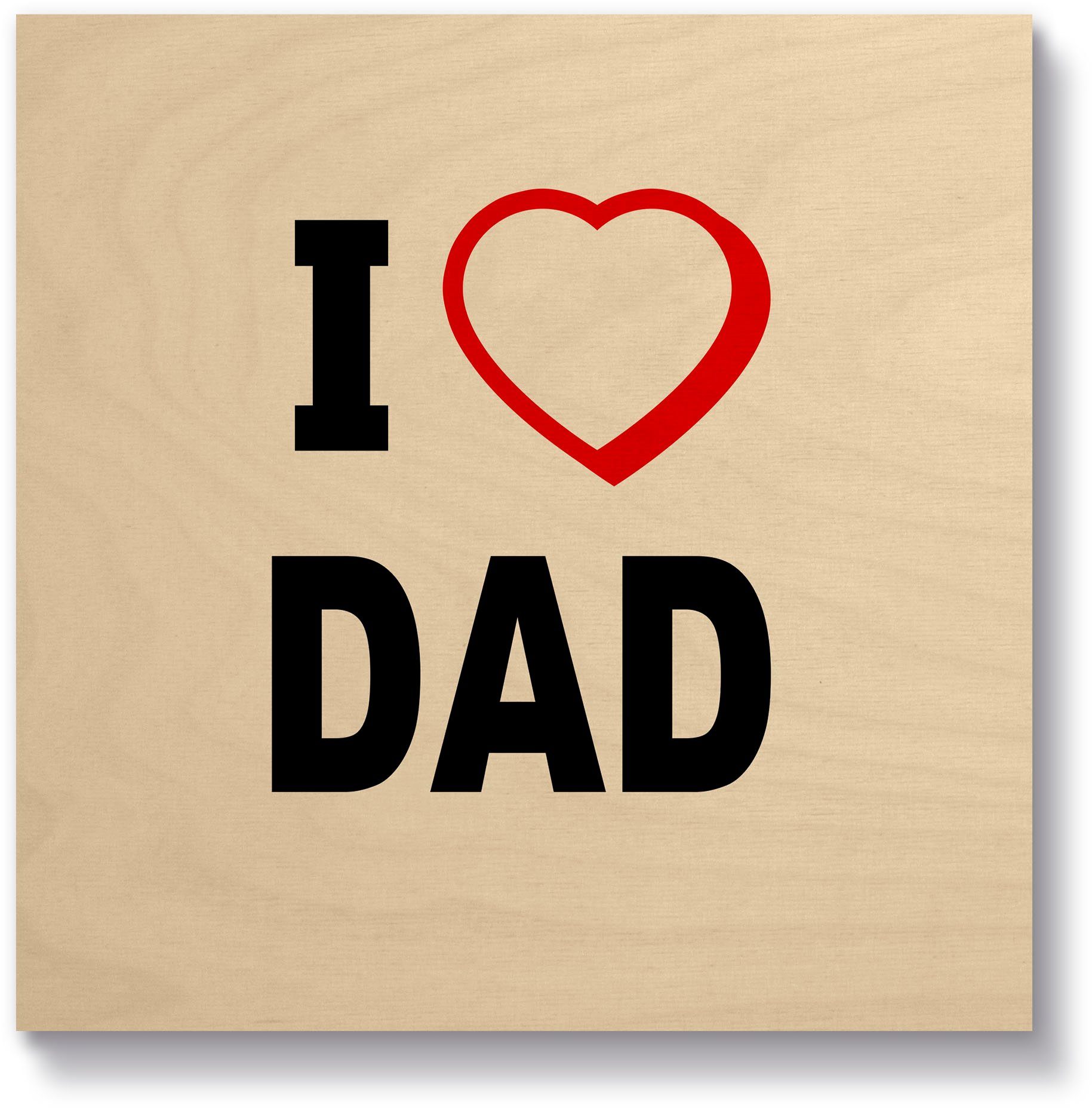 Artland Holzbild Ich liebe Papa, Sprüche & Texte (1 St)