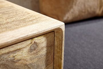 KADIMA DESIGN Sitzbank Sitzmöbel ARIZONA - Retro Design mit Schubladen - Schwarz