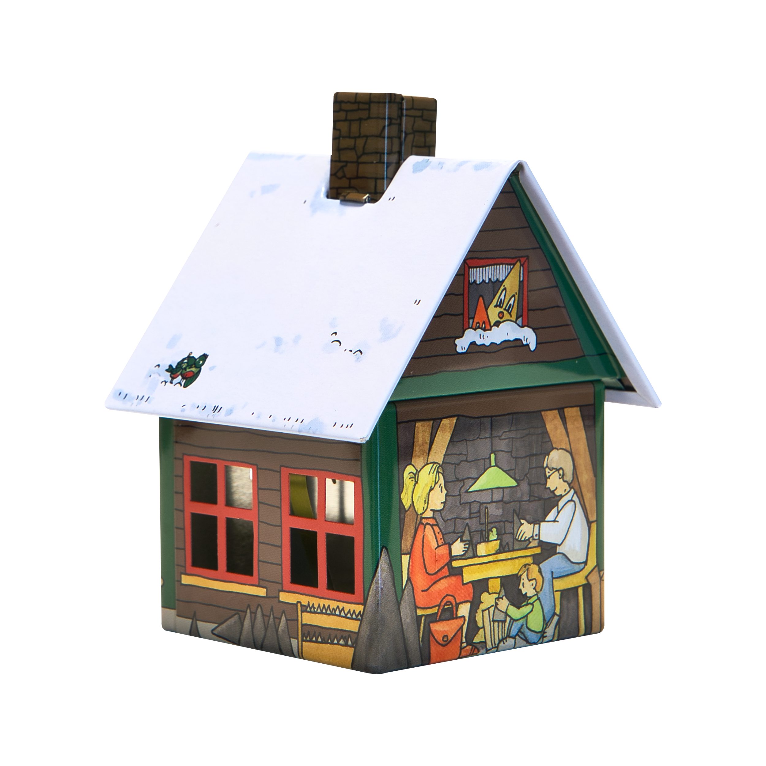 Crottendorfer Räucherhaus Crottendorfer Metall-Räucherhäuschen, verschiedene Motive, inklusive Räucherkerzenhalter