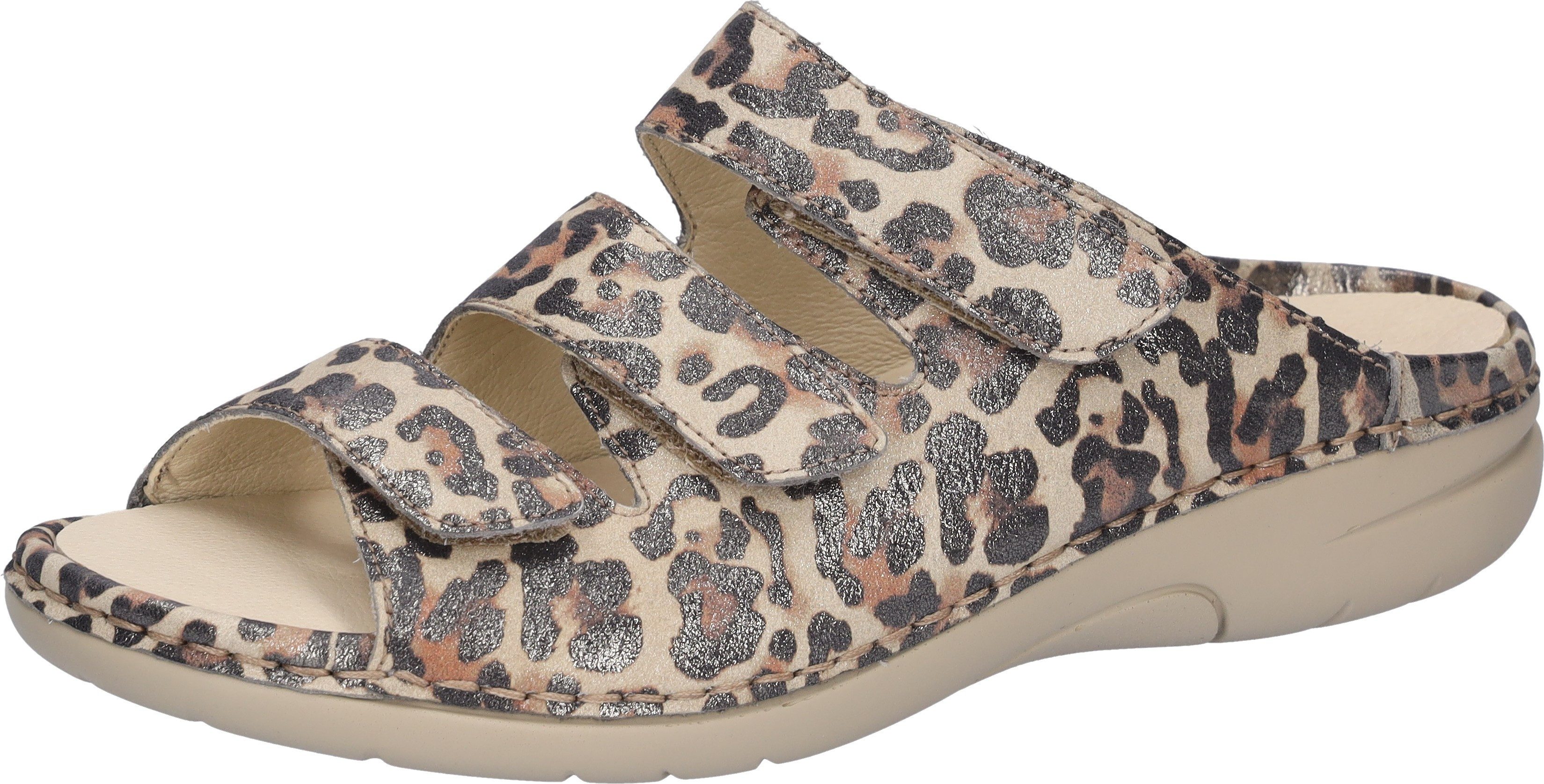 Waldläufer Gunna Pantolette, Keilabsatz, Sommerschuh, Schlappen in bequemer Schuhweite G