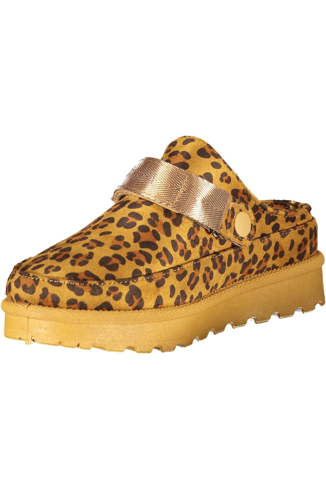 Laura Biagiotti Schlappen Damen Winter Clogs in Braun mit Fell und