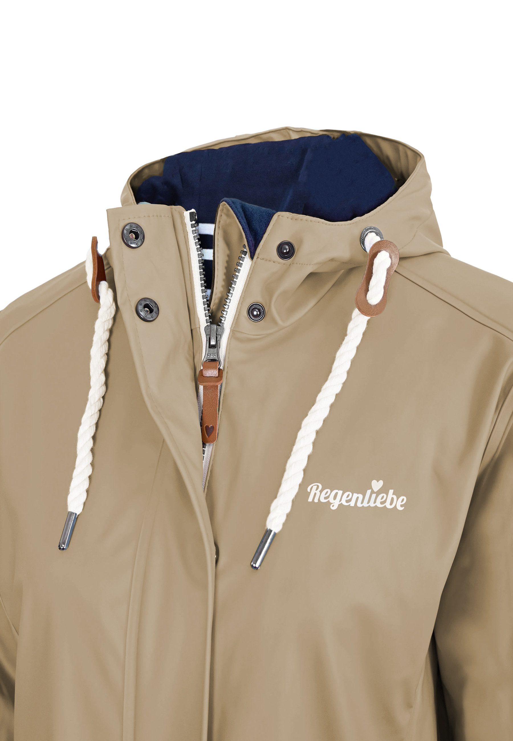Regenliebe Regenmantel Friesennerz taillierter Regenmantel mit verstellbare günstig online kaufen