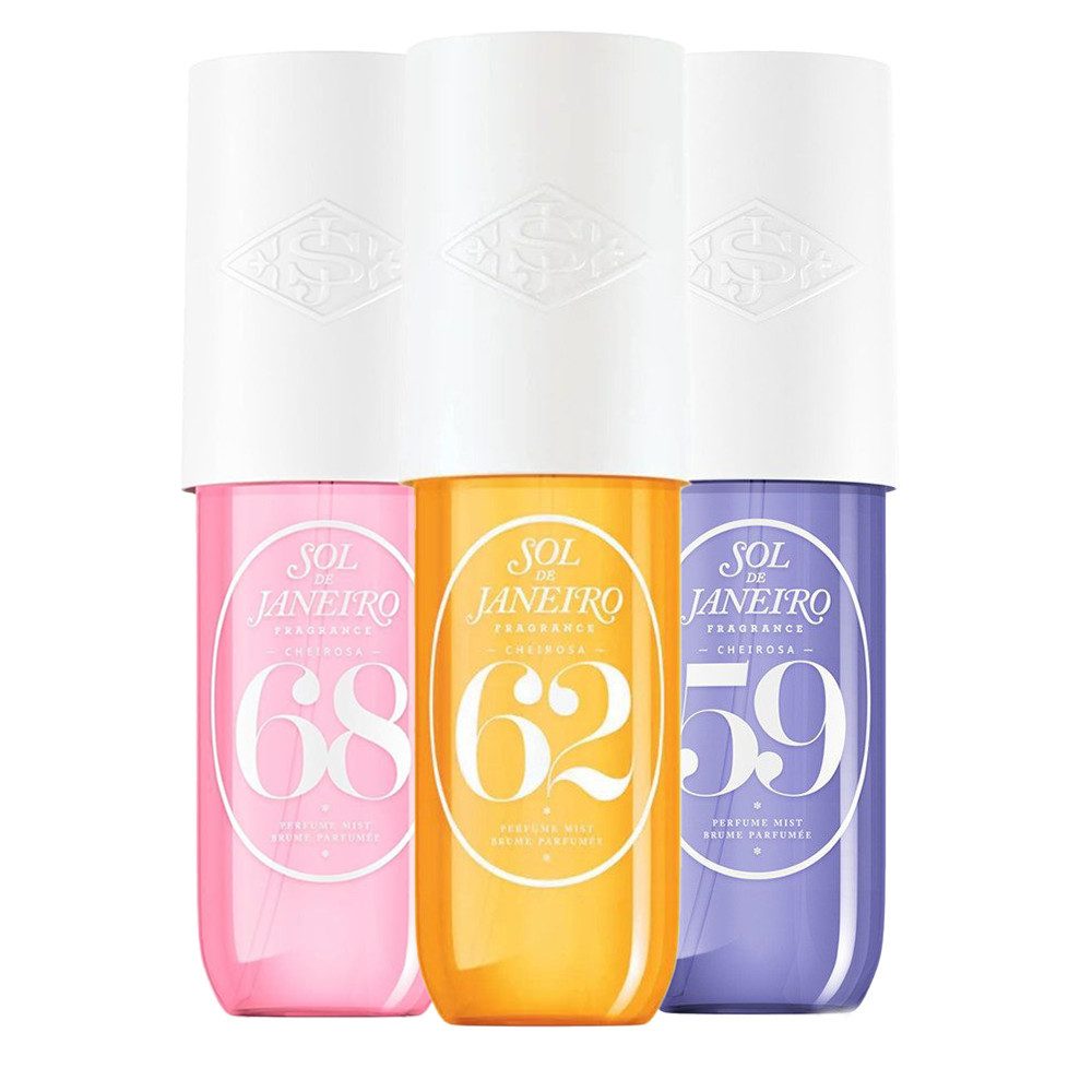 Sol de Janeiro Gesichts- und Körperspray Sol de Janeiro Cheirosa Perfume Mist 3er Set Travel Size, 3-tlg., Drei Body & Hair Mists für Layering und schnelles Auffrischen