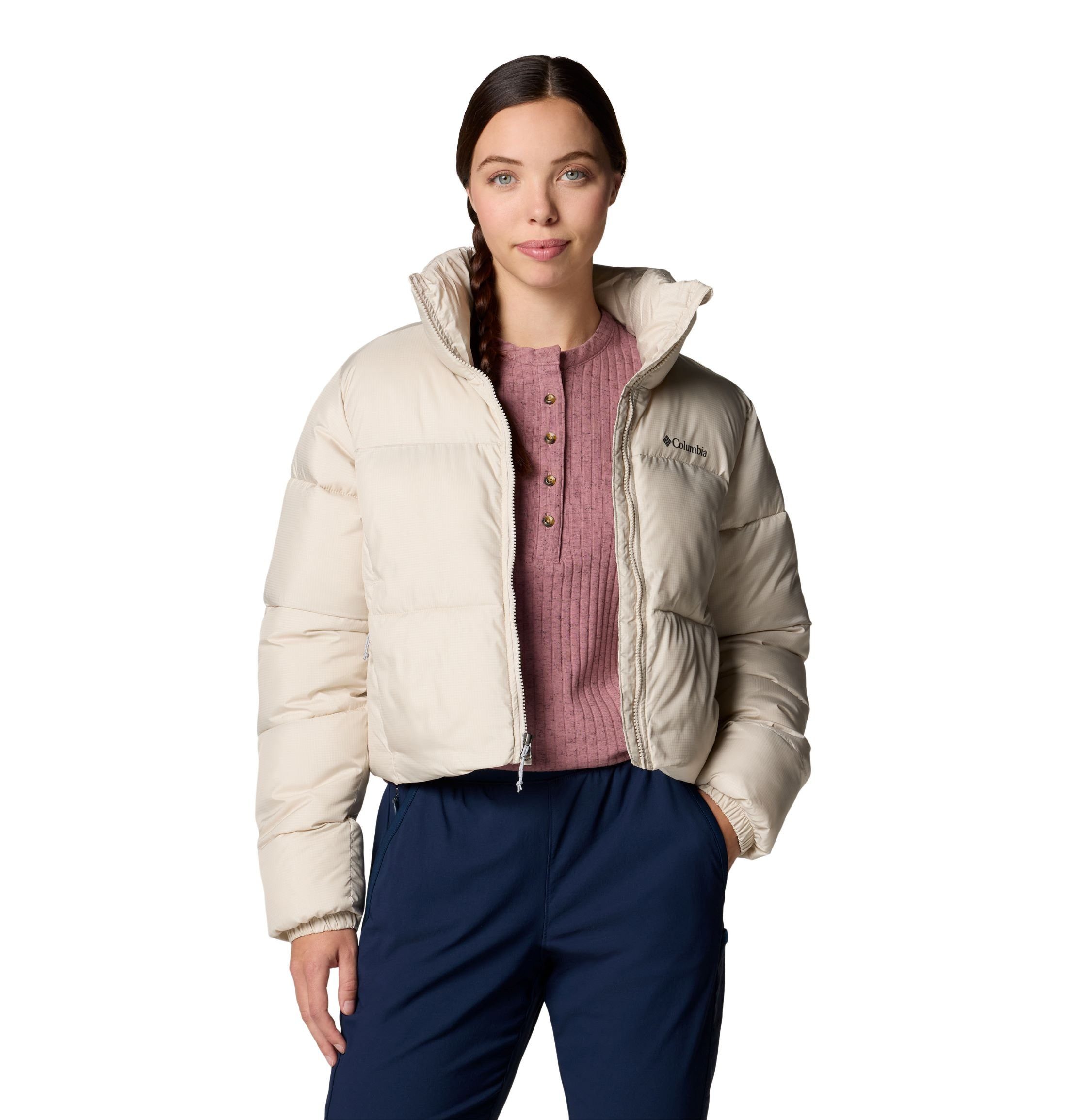 Columbia Winterjacke Puffect II Cropped (Thermarator™ Isolierung) beige Damen
