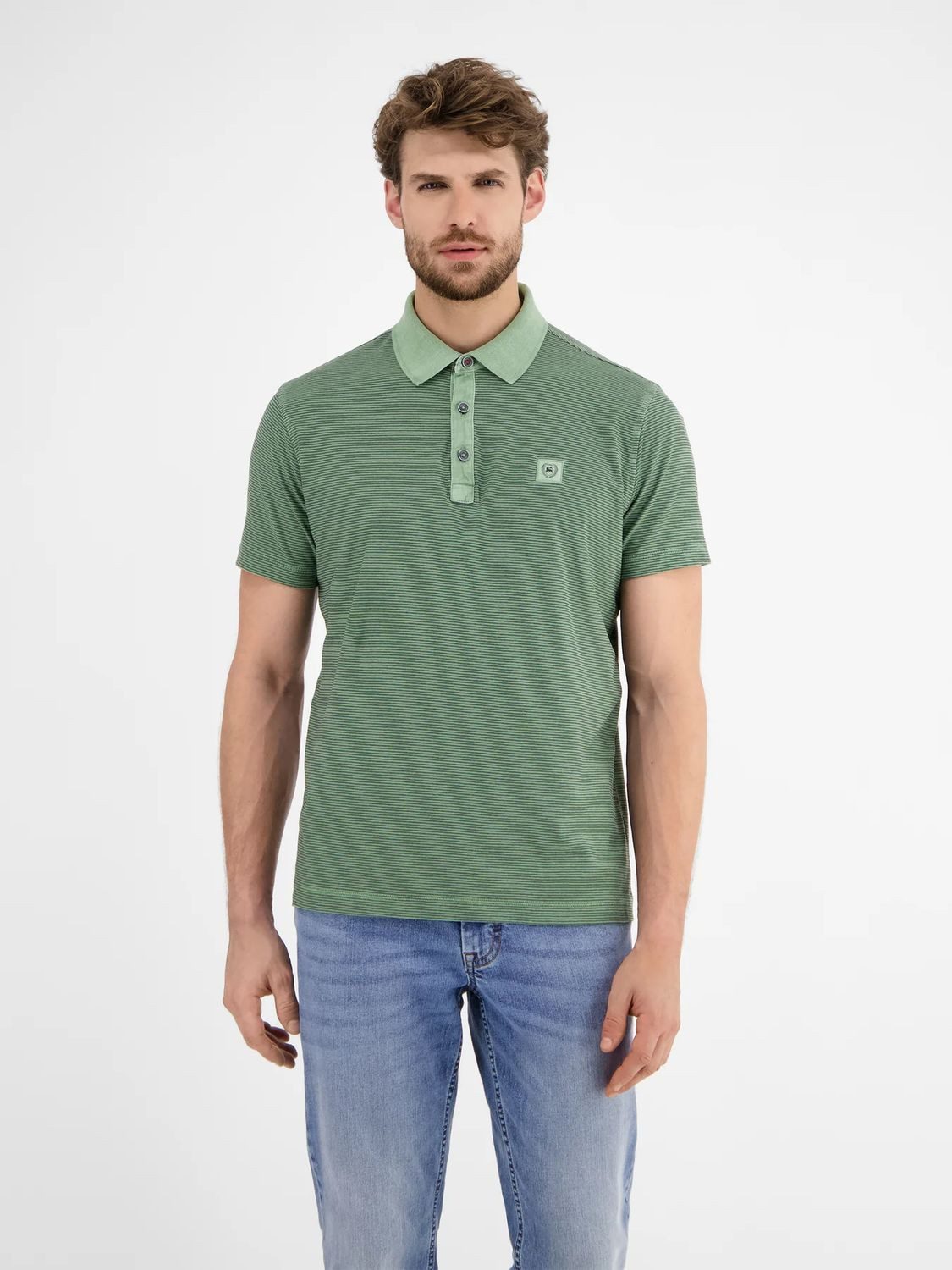 LERROS Poloshirt NOS (1-tlg) Poloshirt, kurzarm, Finelinerstreifen-Optik günstig online kaufen