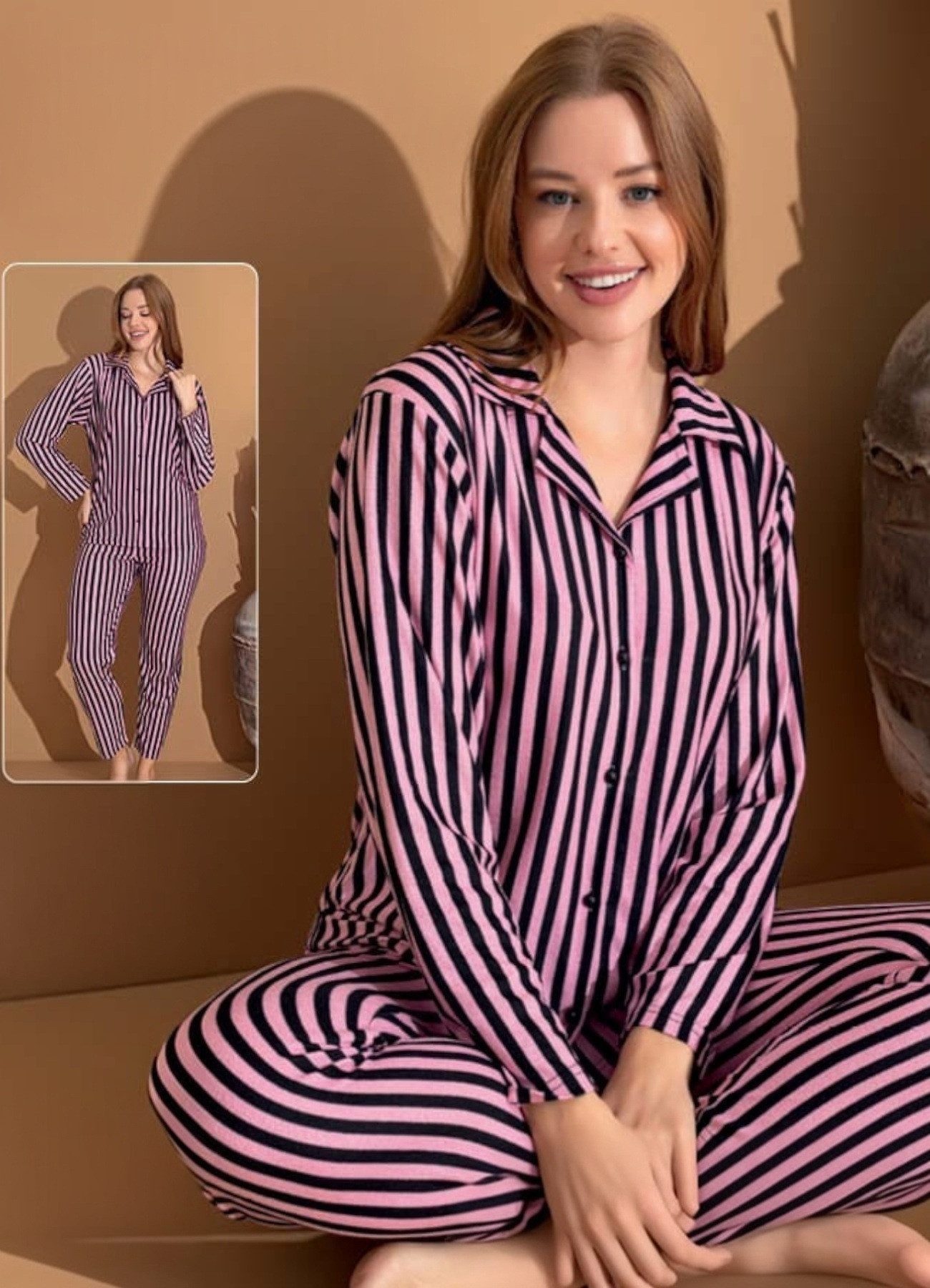 fashionshowcase Pyjama Damen Schlafanzug - Hausanzug günstig online kaufen