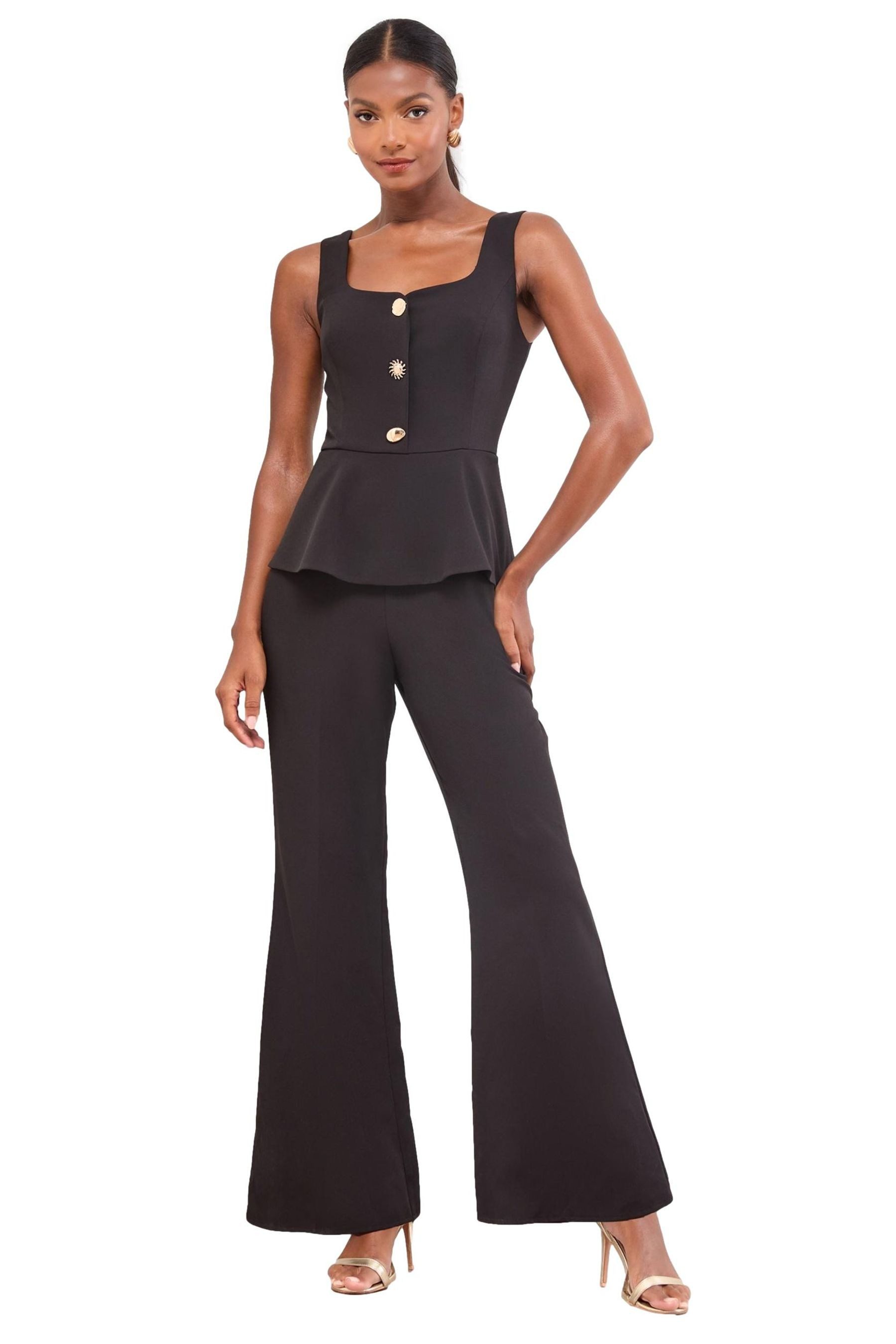LIPSY Jumpsuit Lipsy ausgestellter Jumpsuit mit Schößchen (1-tlg) günstig online kaufen