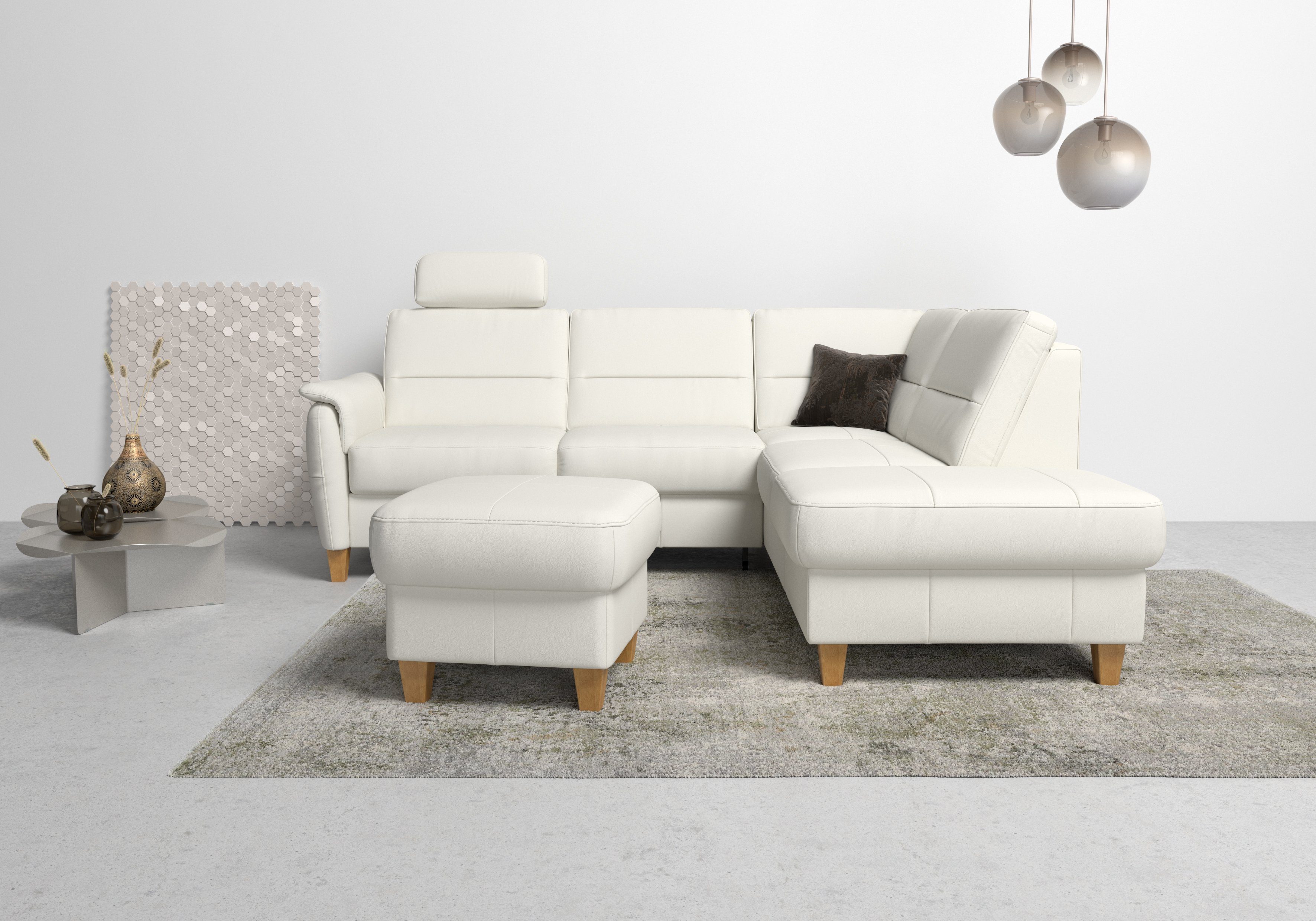 Home affaire Ecksofa Palmera L-Form, Federkern, günstig online kaufen