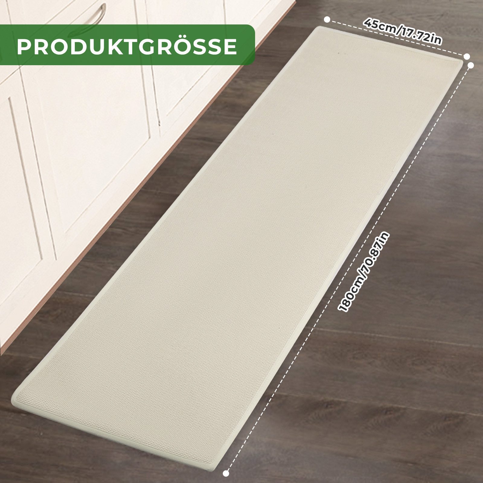 JOYOLEDER Küchenläufer Küchenteppich, Läufer, Läufer Küche, Bodenschutz, Me günstig online kaufen