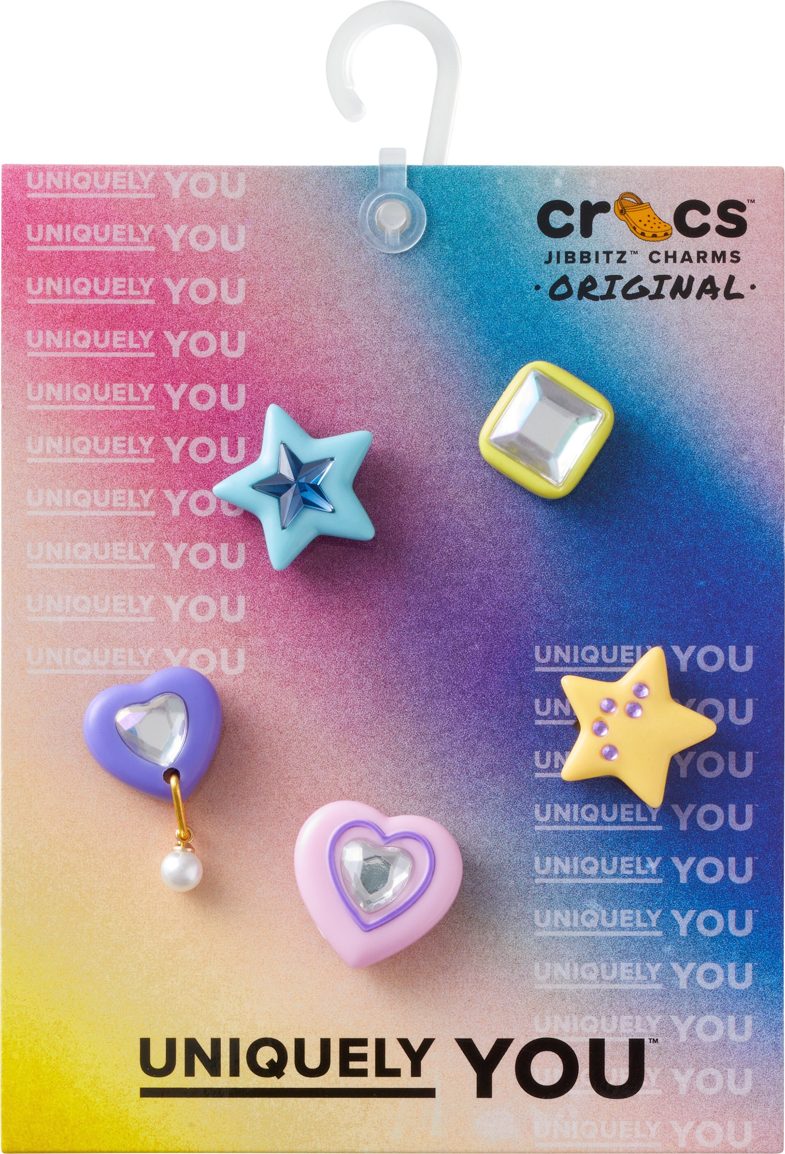 Crocs Schuhanstecker Jibbitz™ Dazzling Gems (Set, 5-tlg., Kein Spielzeug. Nicht für Kinder unter 3 Jahren geeignet), Charm, Anstecker für Crocs Schuhe