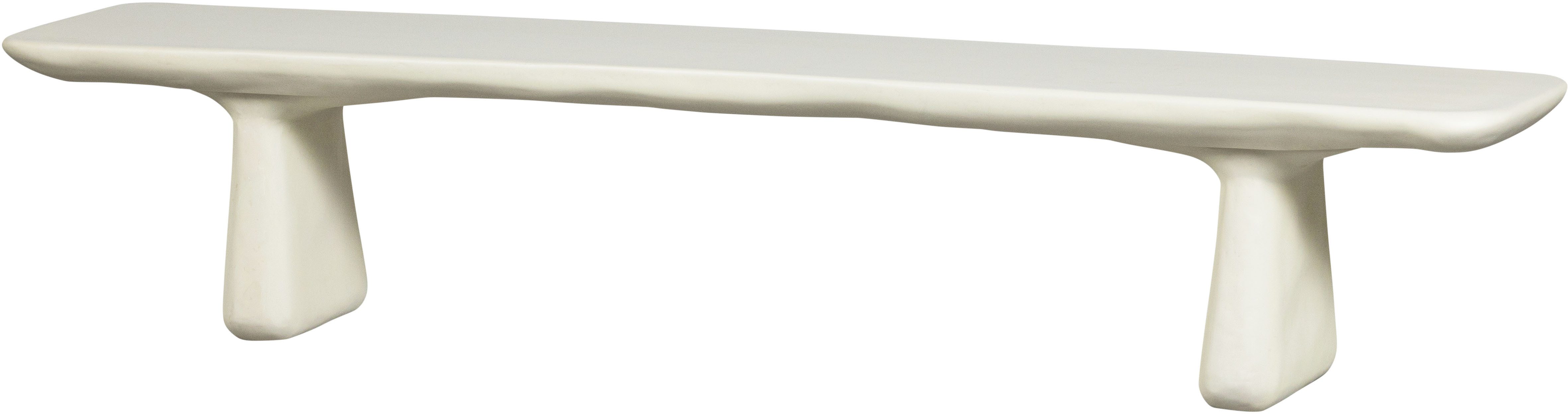 WOOOD Sitzbank Loggia Fiber Reinforced Polymer organische Form H 45 x B 227 x T 40 cm, Tragkraft 350 kg, extrembelastbares material, für innen und außen