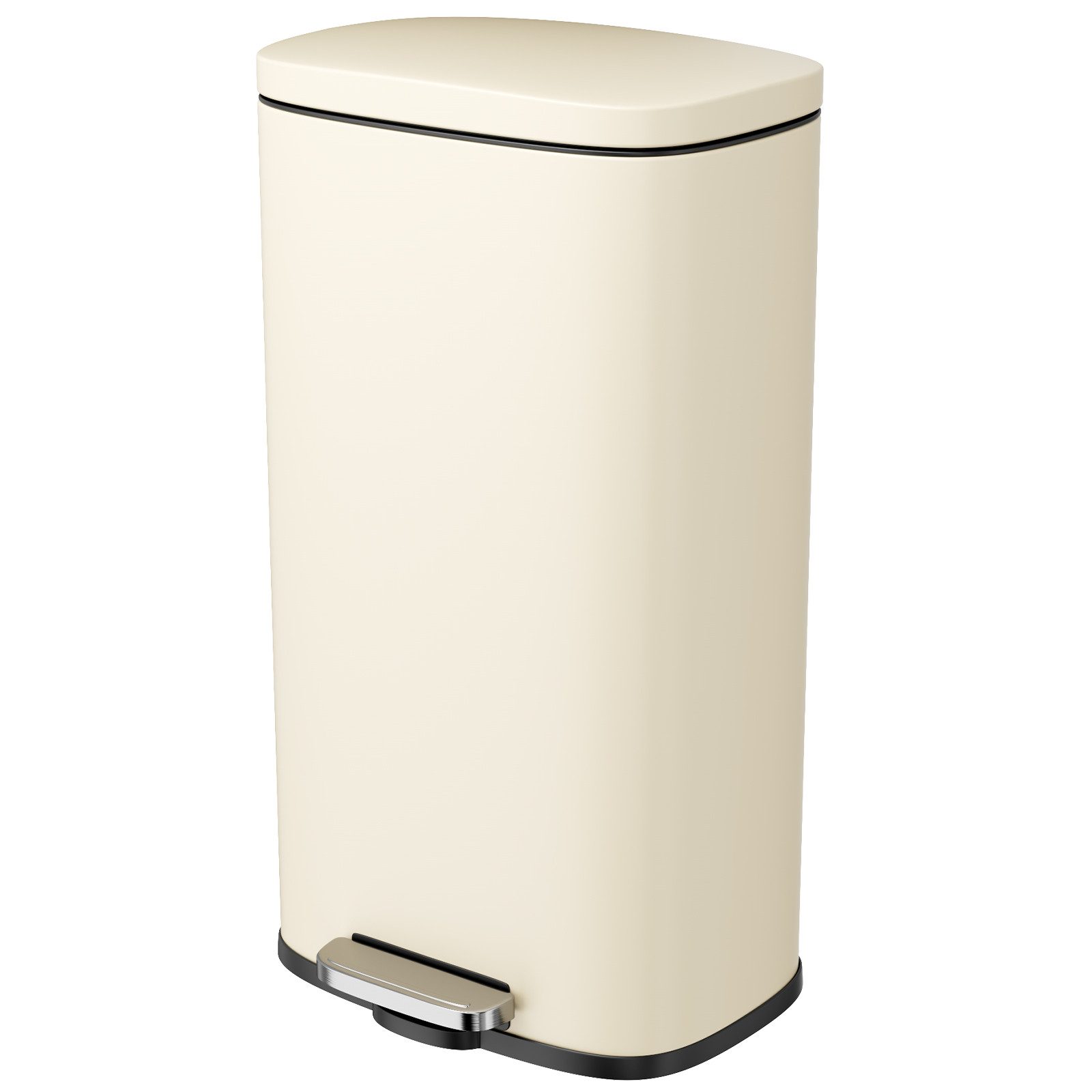 TLGREEN Mülleimer 30 L aus Edelstahl mit 1/2 herausnehmbaren Inneneimern, Abfalleimer mit Soft-Close-Deckel für Küche und kleine Familien