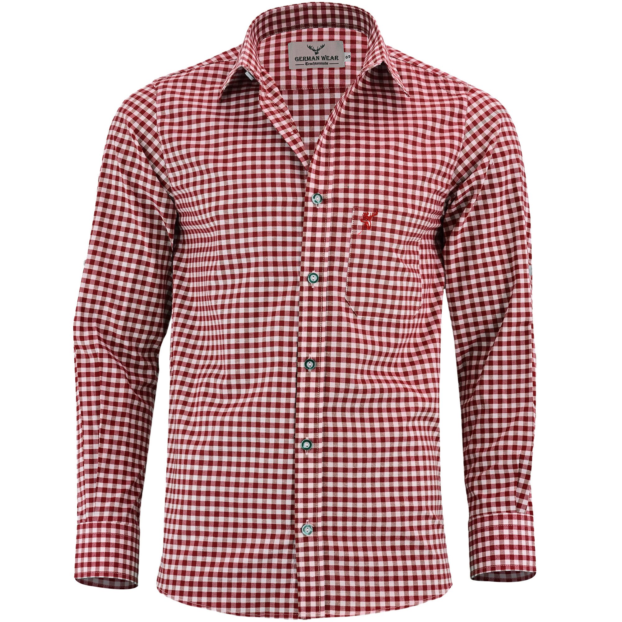 German Wear Trachtenhemd GW1202 Bayerisches Trachtenhemd Trachtenmode Beere günstig online kaufen