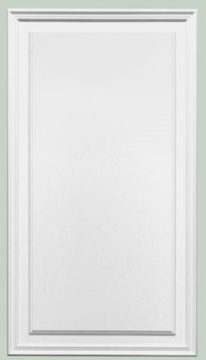 Casa Padrino Zierleiste Wandpaneel Weiß 55 x 1,7 x H. 90,5 cm - Rechteckiges Paneel - Deko Accessoires