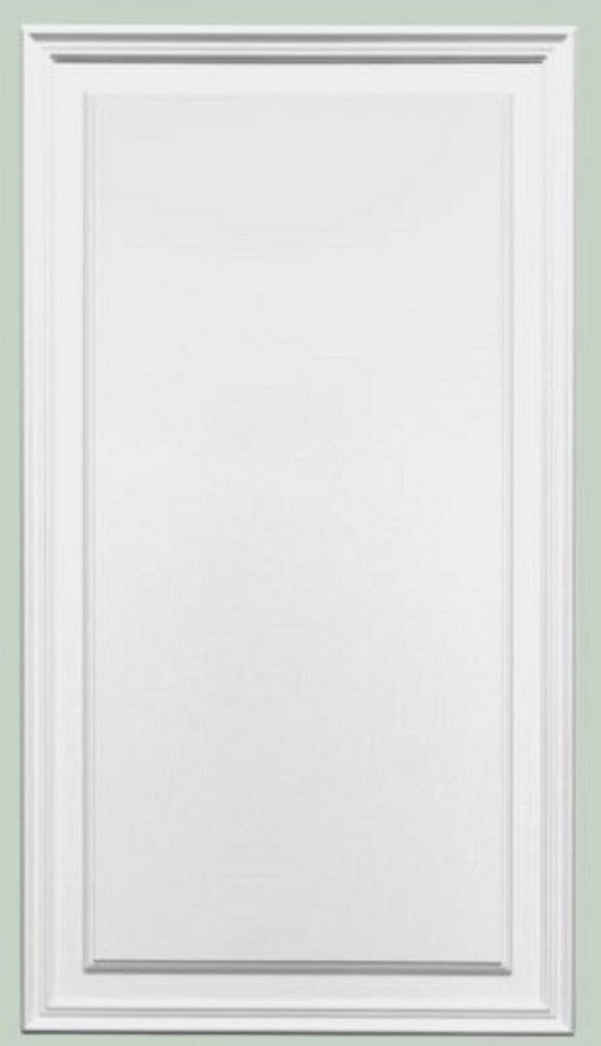 Casa Padrino Zierleiste Wandpaneel Weiß 55 x 1,7 x H. 90,5 cm -  Rechteckiges Paneel - Deko Accessoires